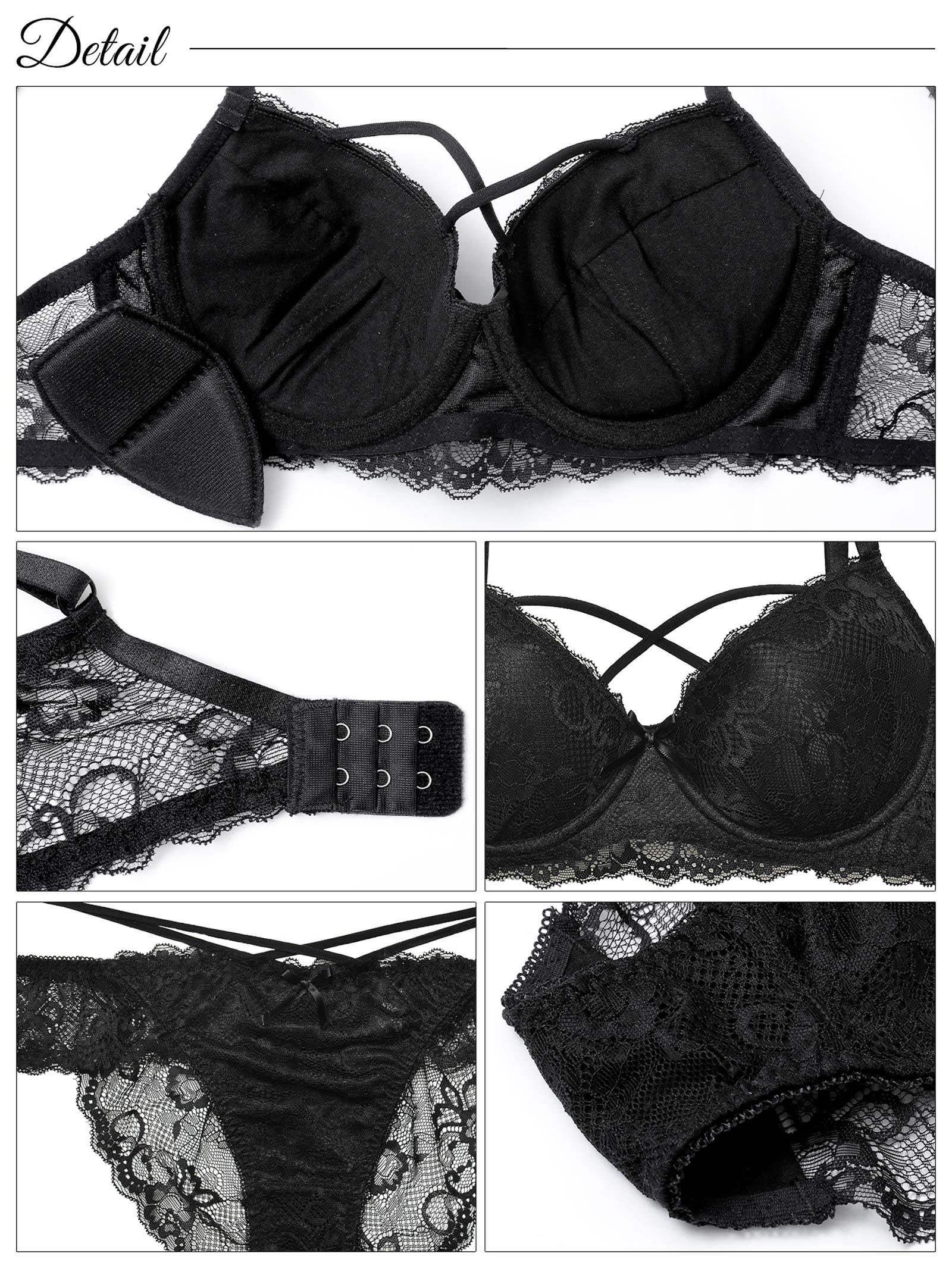 1/29再販!ガーリーフリルレーシィコード育乳脇高ブラジャー&バック透けフルバックショーツ - 【公式】247Lingerie