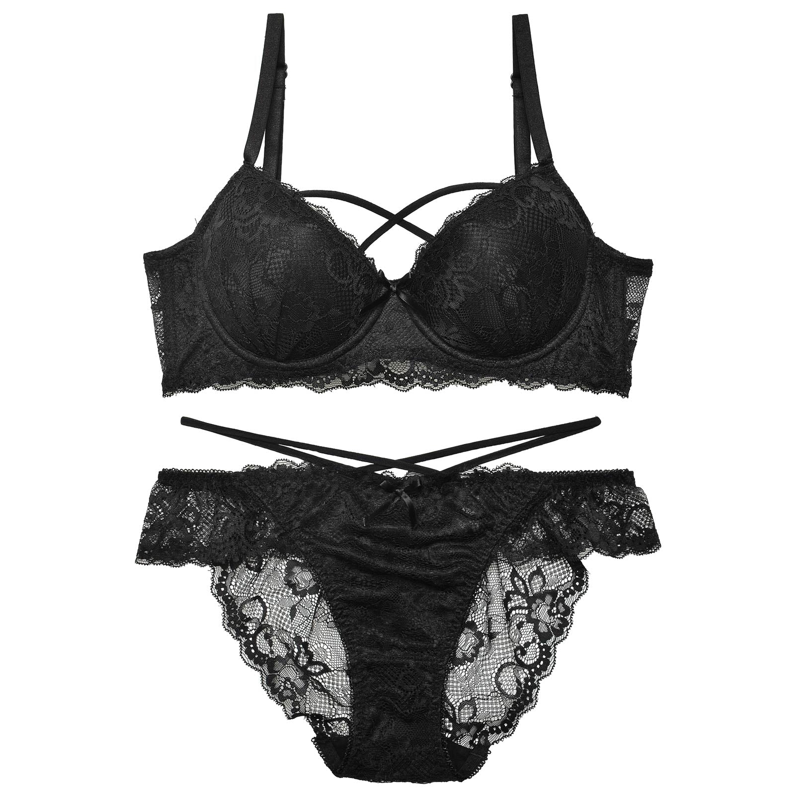 12/3再販!ガーリーフリルレーシィコード育乳脇高ブラジャー&バック透けフルバックショーツ