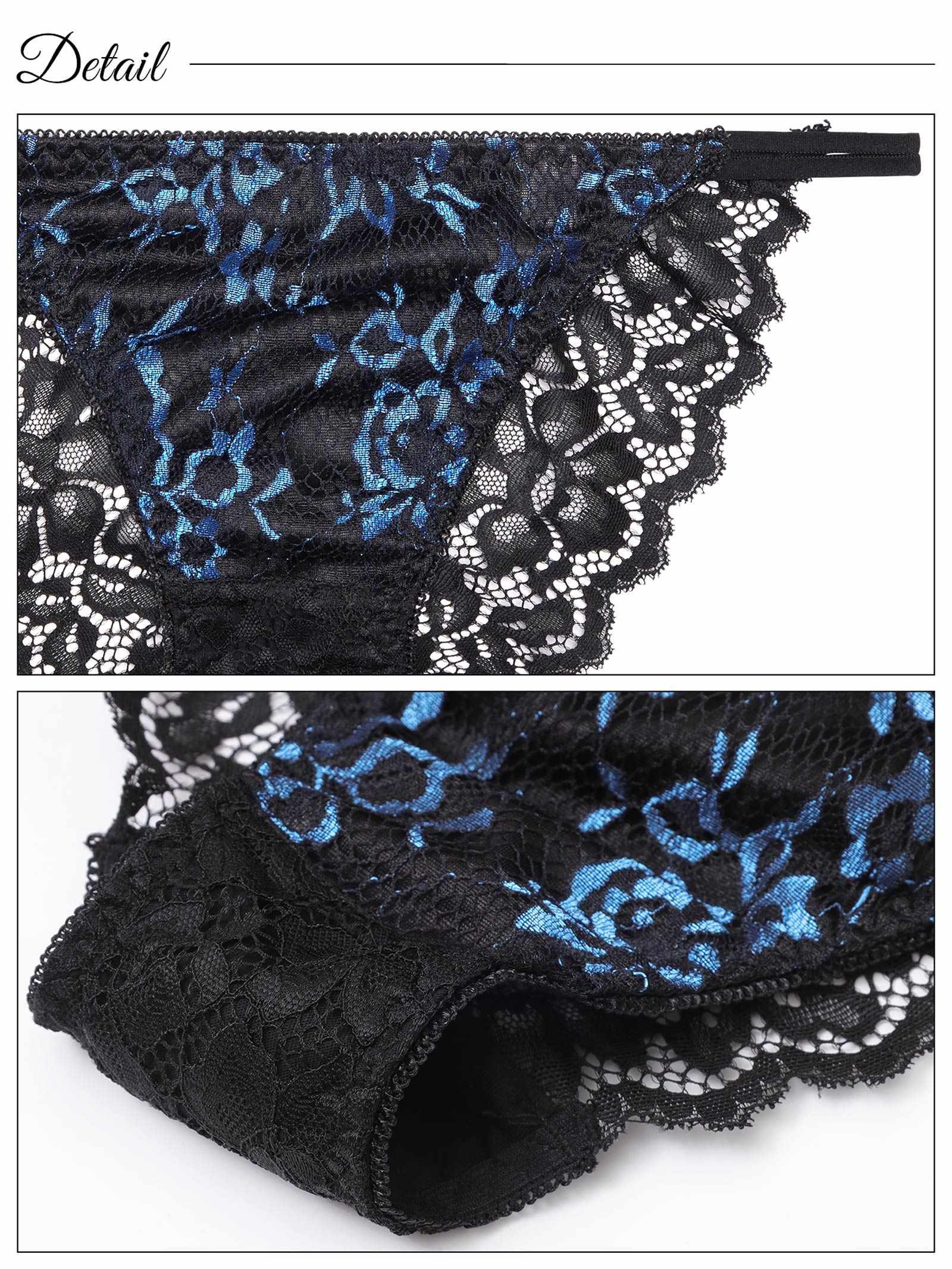 エレガントアンダーレースコード育乳脇高ブラジャー&バック透けフルバックショーツ - 【公式】247Lingerie