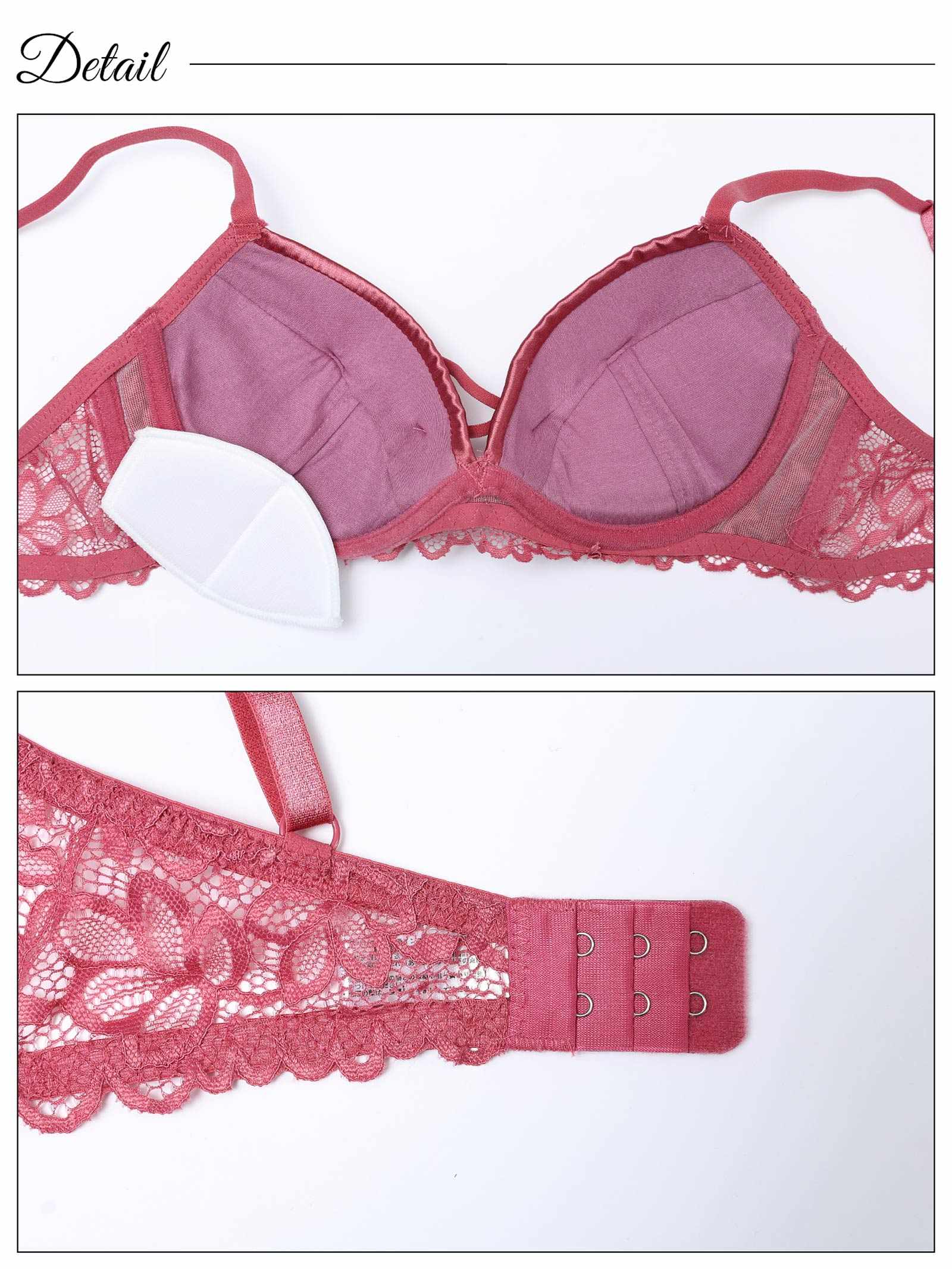 3/19新作!トゥインクルサテンコードブラジャー&バック透けフルバックショーツ