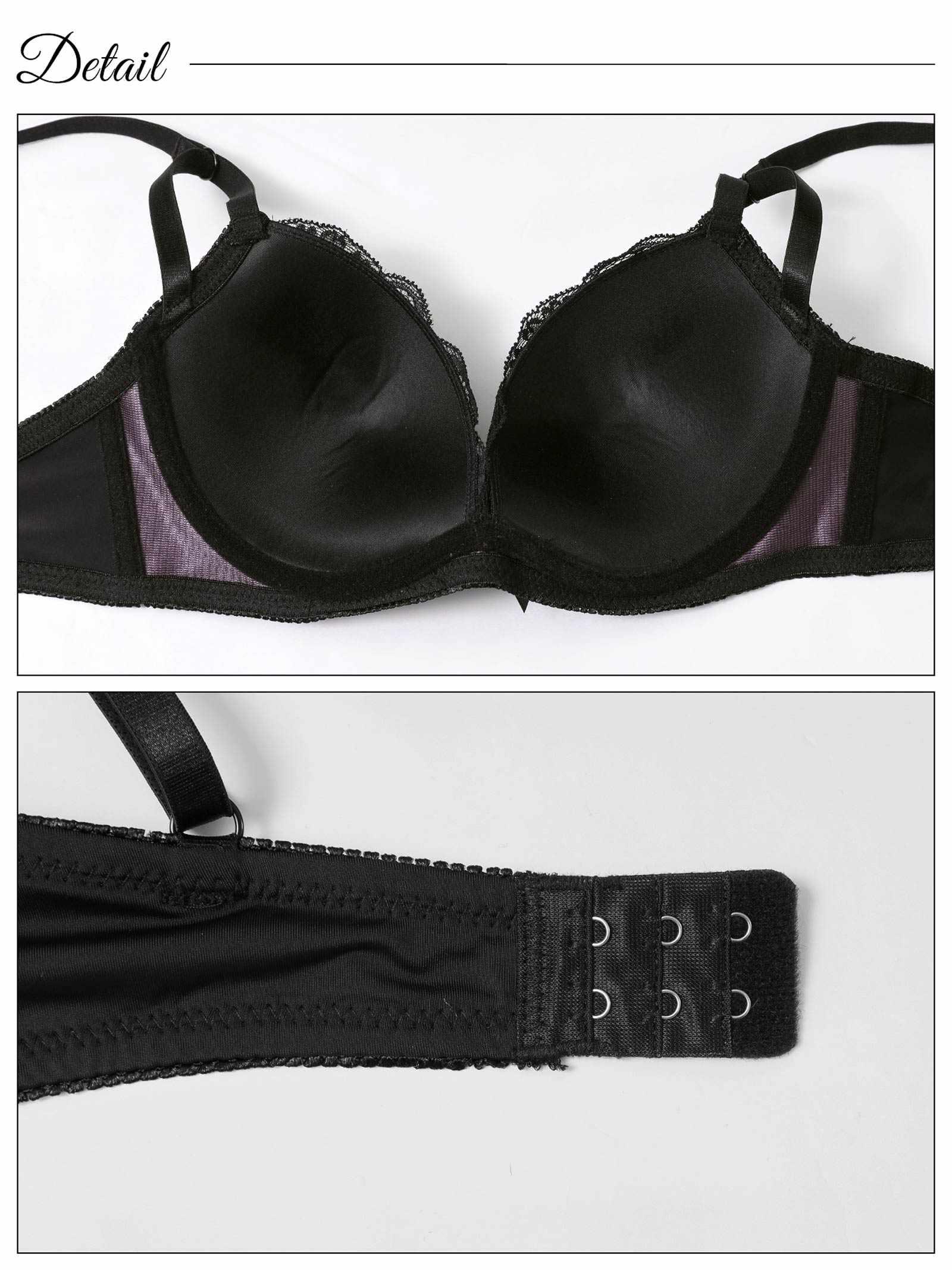 【EFサイズ】シックドレープサテンブラジャー&フルバックショーツ - 【公式】247Lingerie