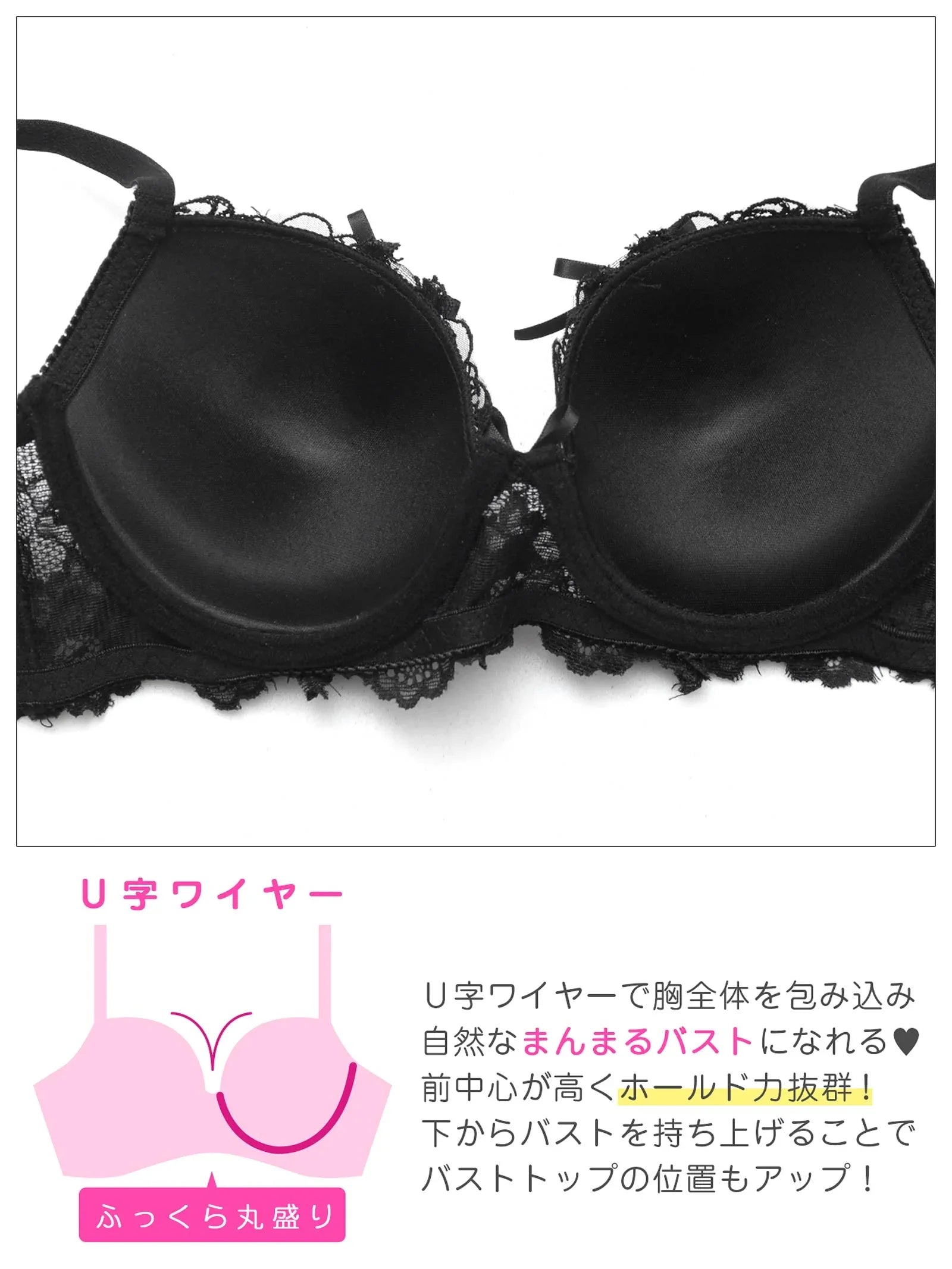1/17再販!【GHサイズ】ゴシックスピンドルリボン育乳脇高ブラジャー&バック透けTバックショーツ - 【公式】247Lingerie