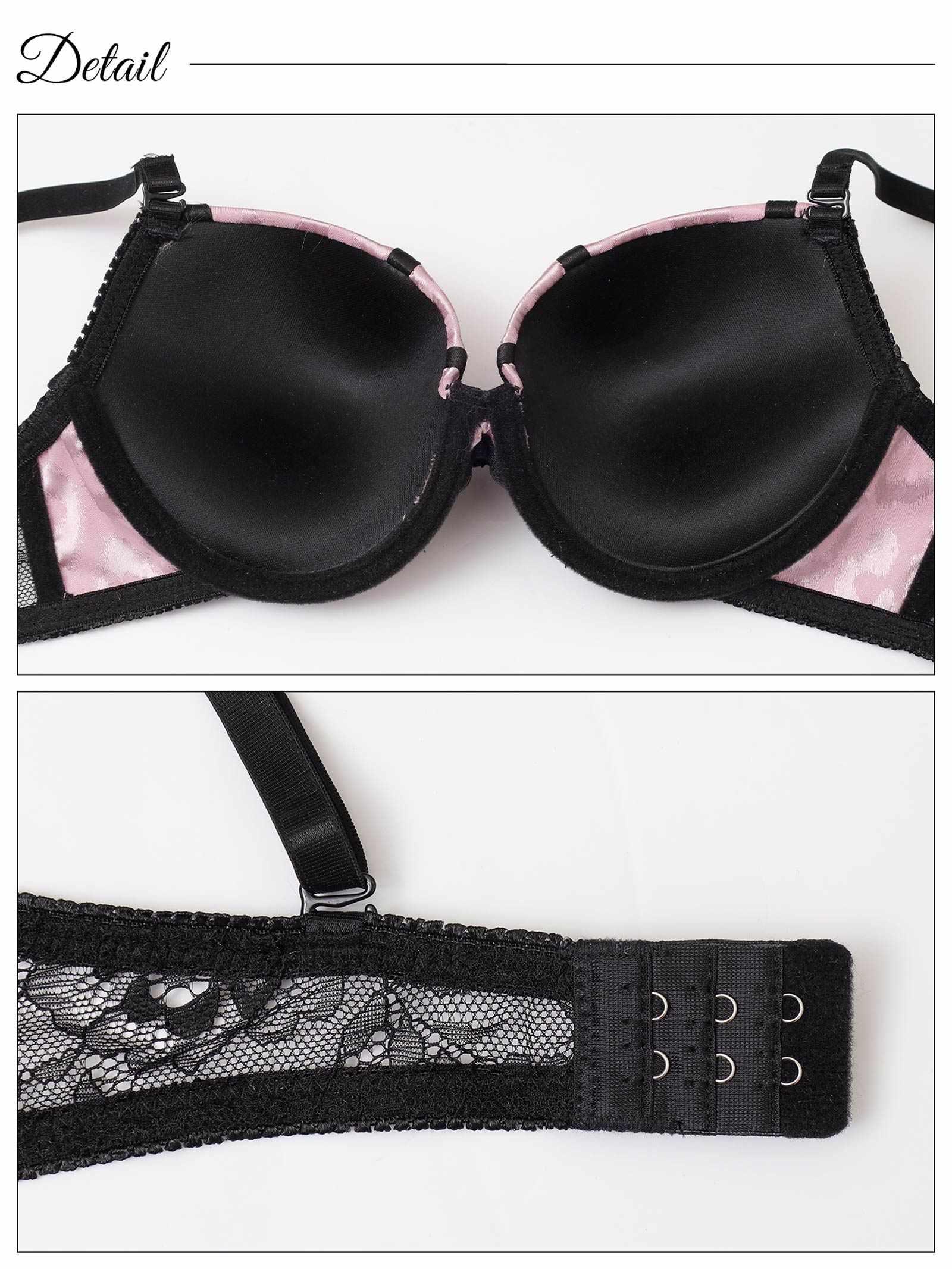 レオパードサテンライン育乳脇高ブラジャー&バック透けフルバックショーツ - 【公式】247Lingerie