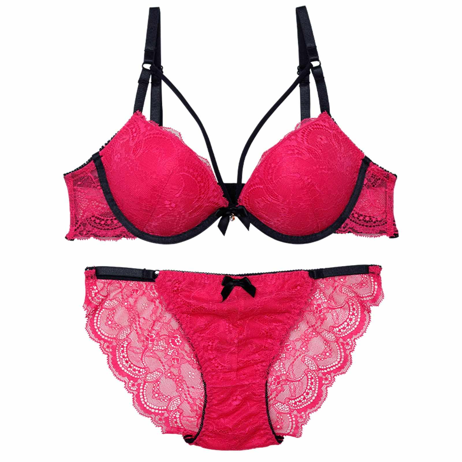 スパイシービビットコードブラジャー&バック透けフルバックショーツ