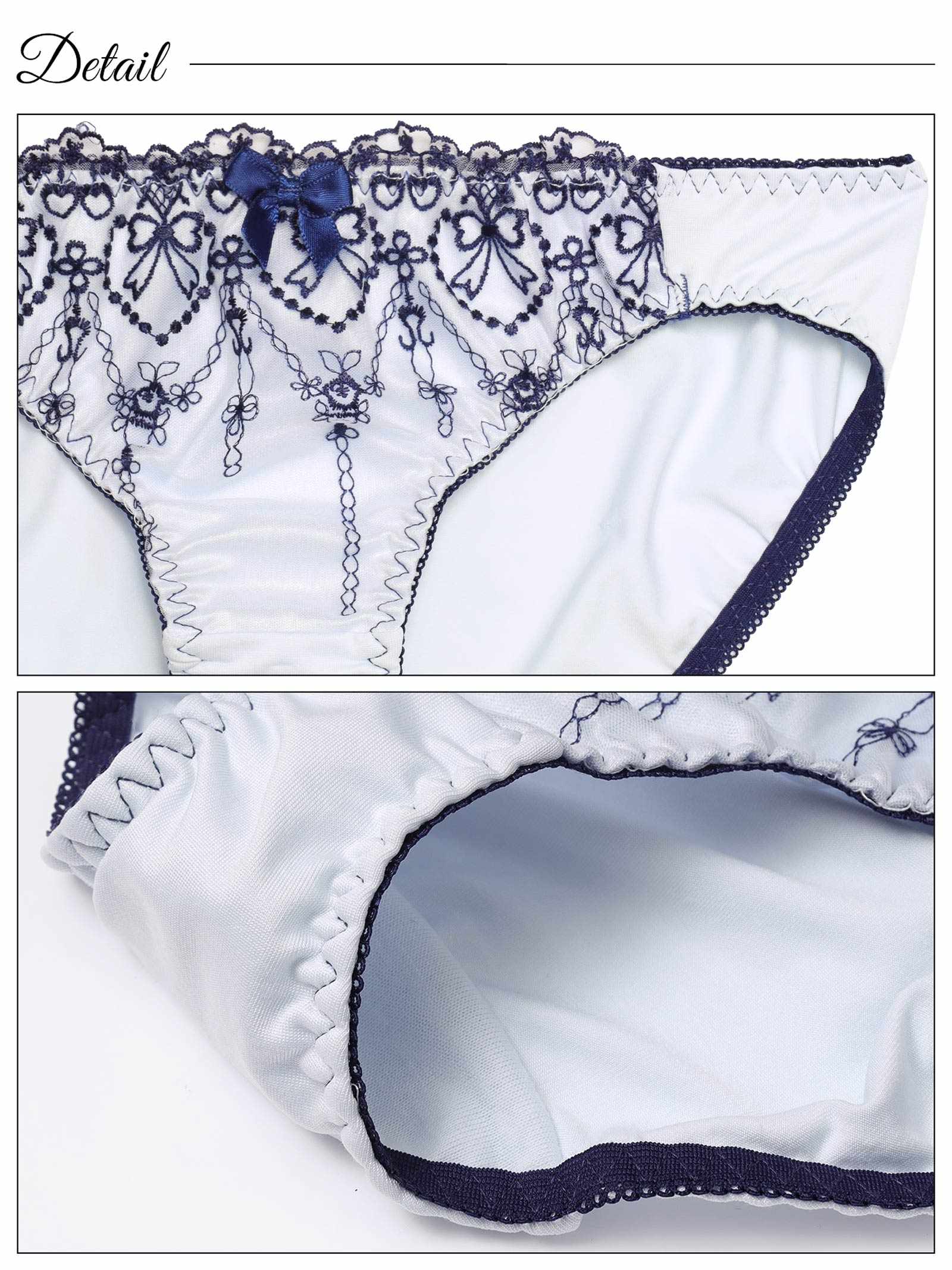1/31新作!チャーミングリボンハートブラジャー&フルバックショーツ