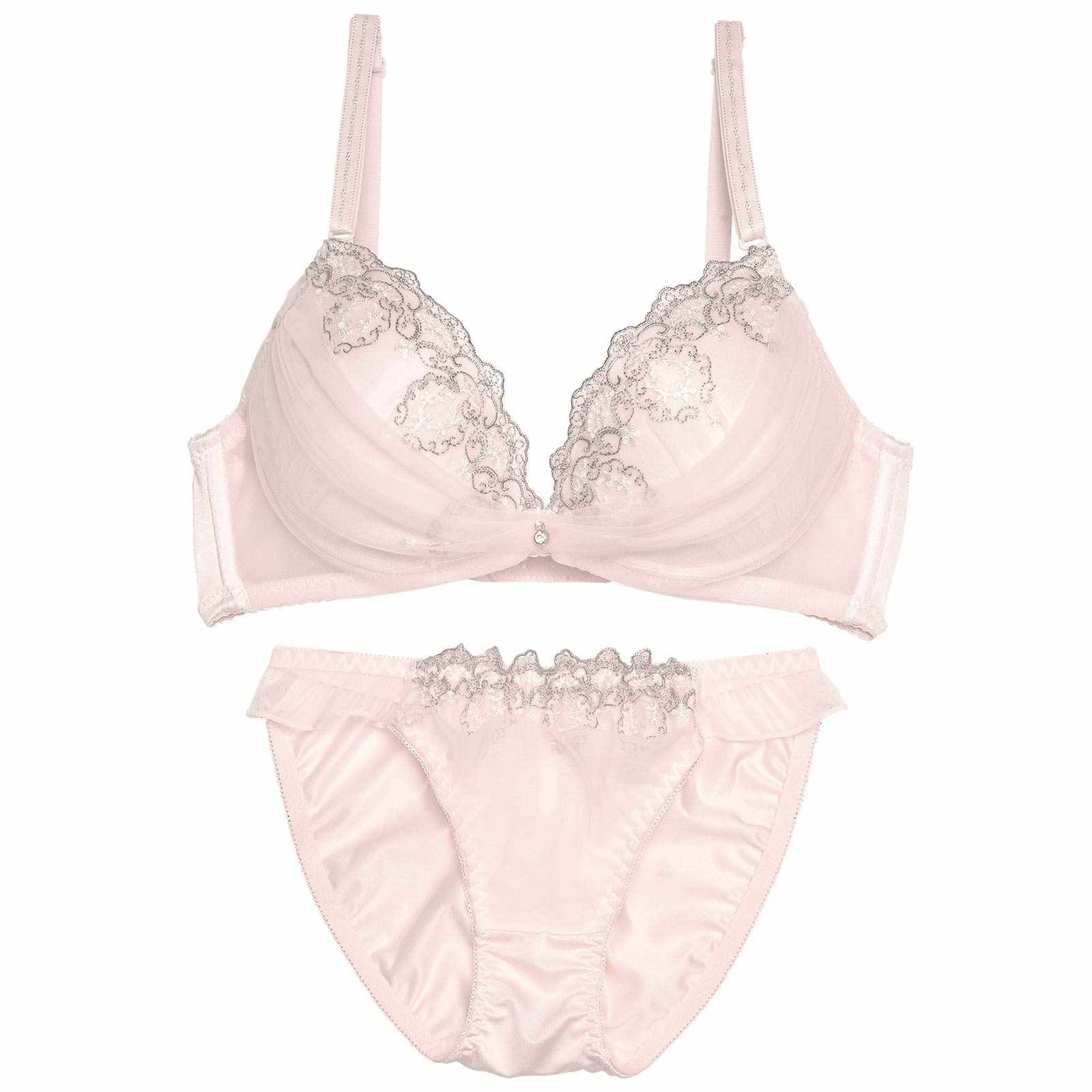ファンシーチュールレースブラジャー&フルバックショーツ