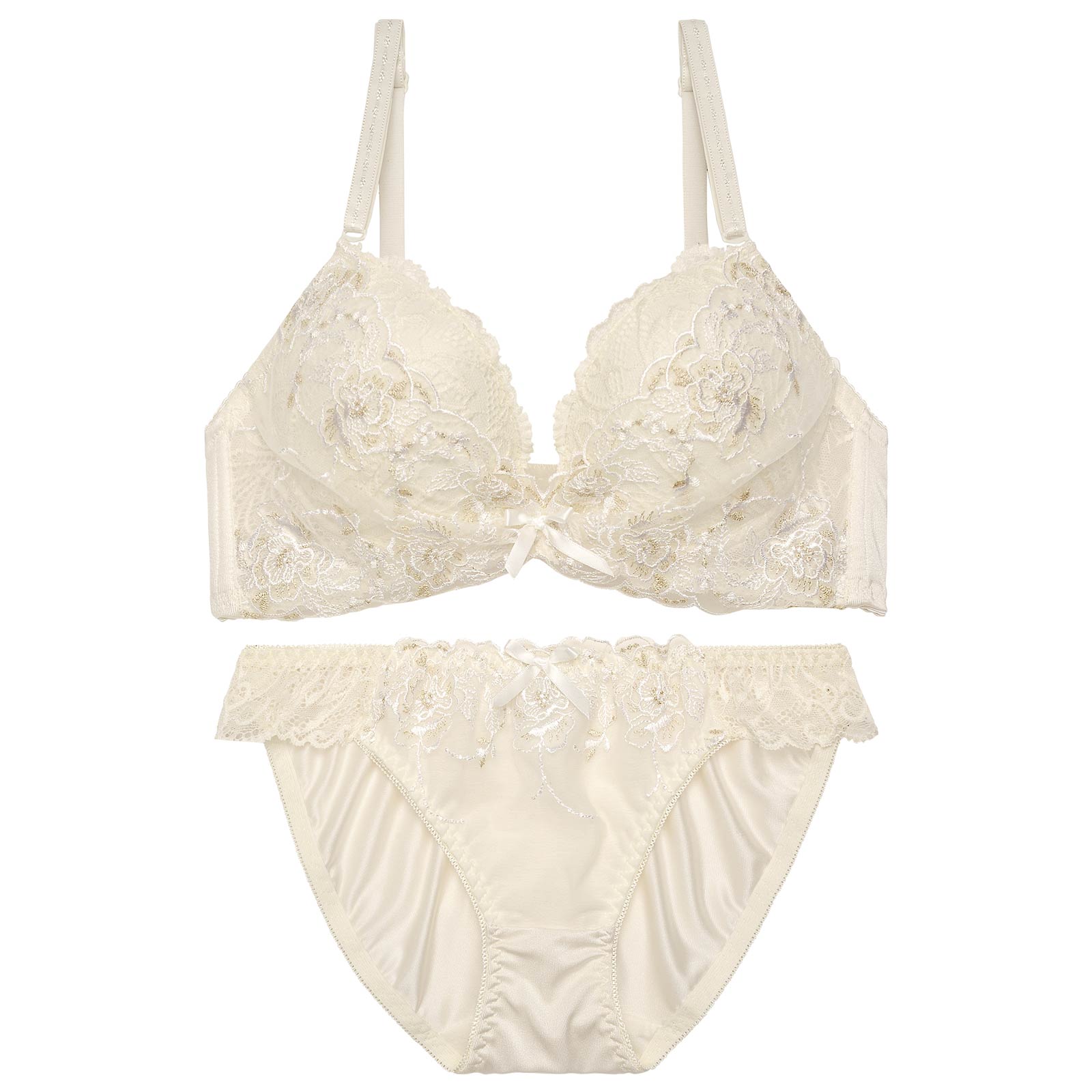 ミスティギャザーフルールブラジャー&フルバックショーツ