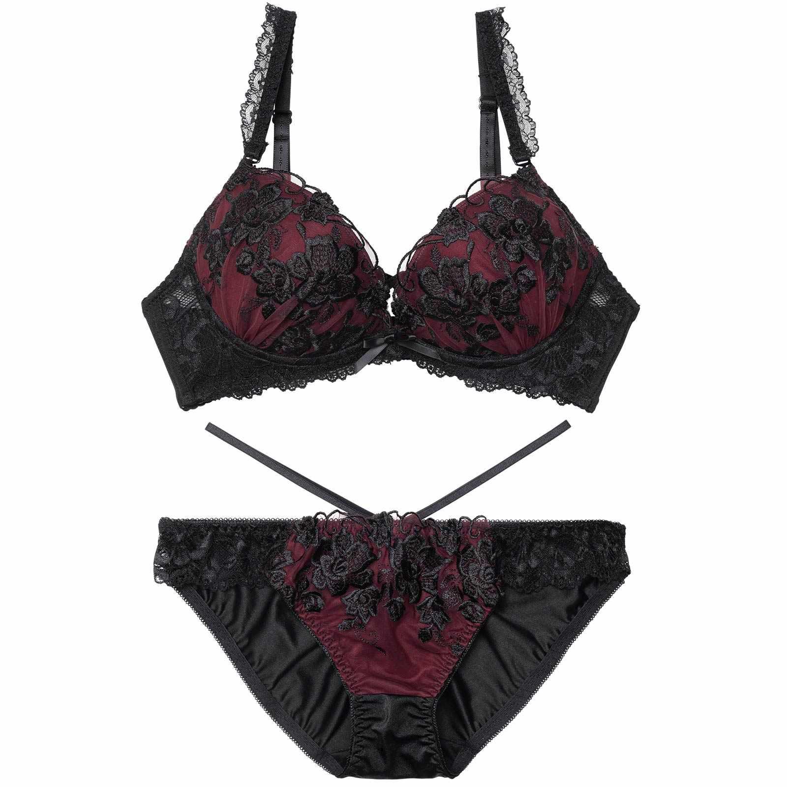 【三上悠亜着用】ブリリアントダークフルールブラジャー&フルバックショーツ - 【公式】247Lingerie