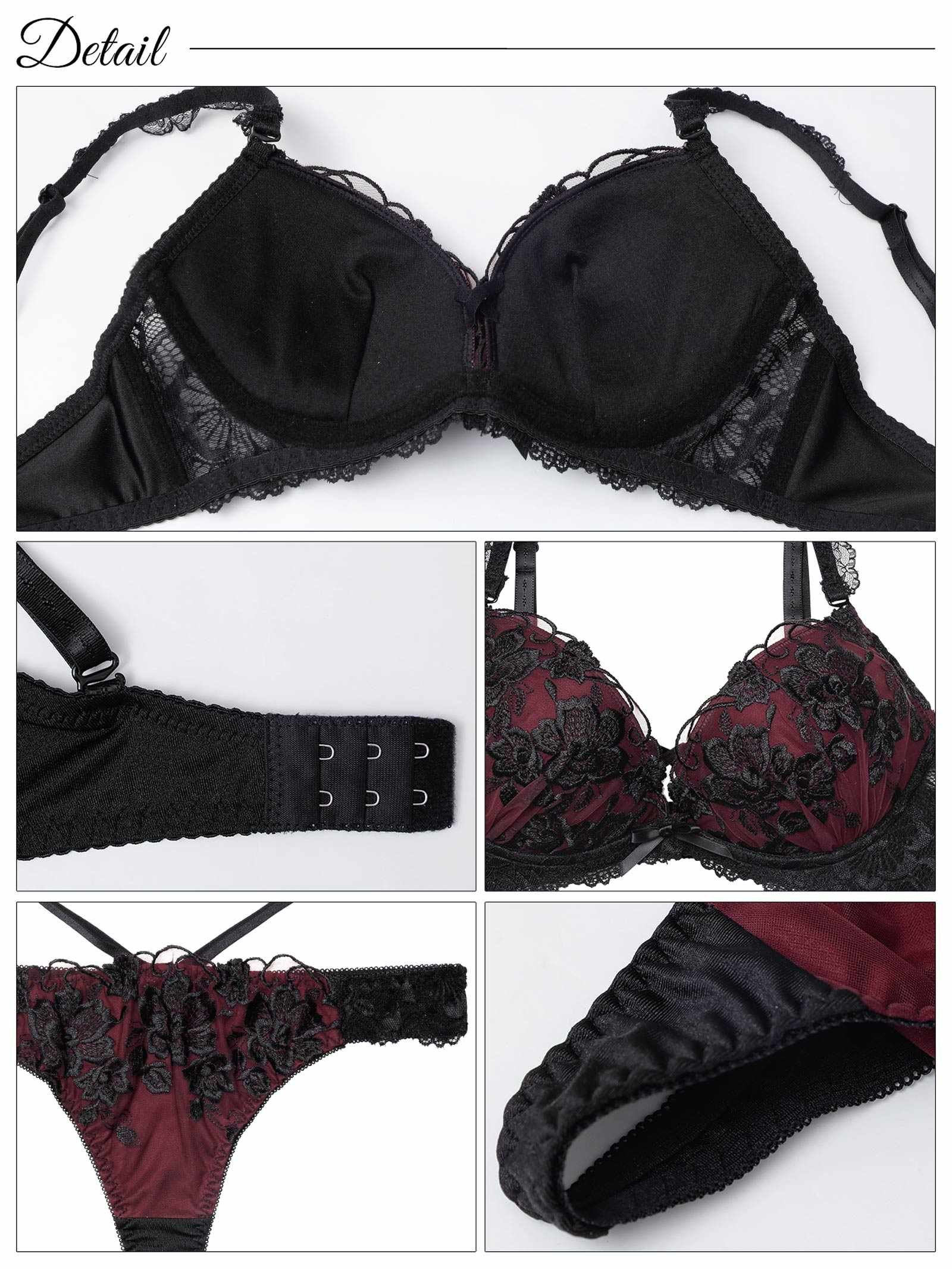 1/24新作!【三上悠亜着用】ブリリアントダークフルールブラジャー&Tバックショーツ