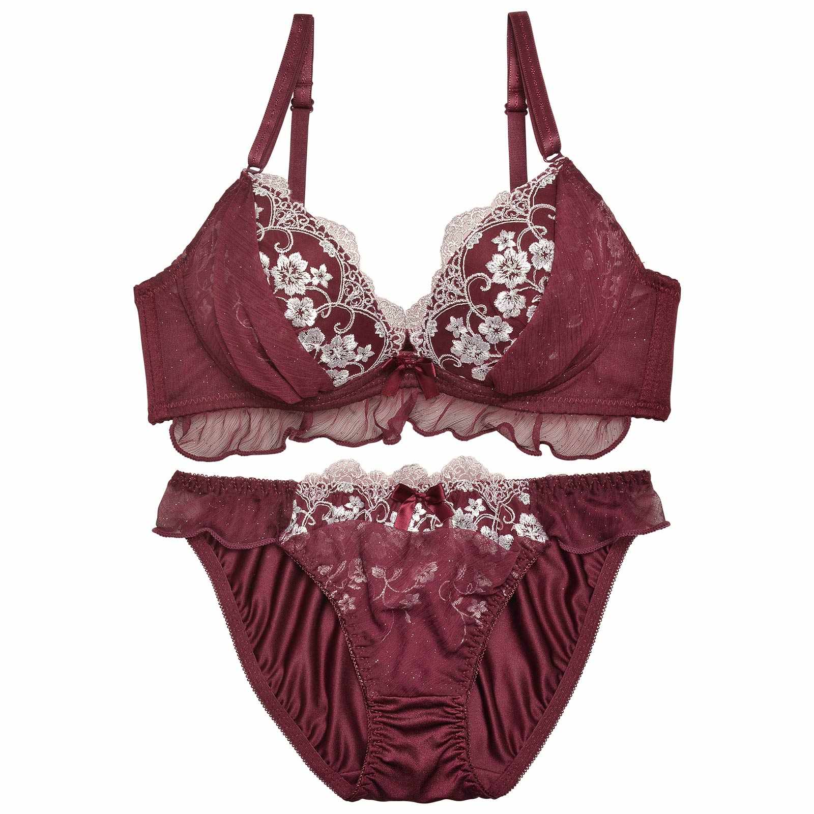 クラシックトゥインクルチュールブラジャー&フルバックショーツ