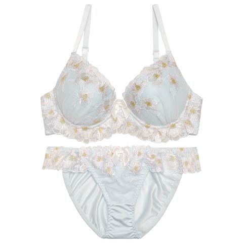 フェアリーキュートフラワーブラジャー&フルバックショーツ