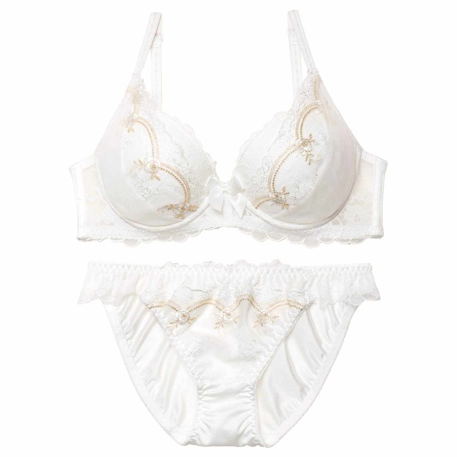 プティフルールアーチブラジャー&フルバックショーツ