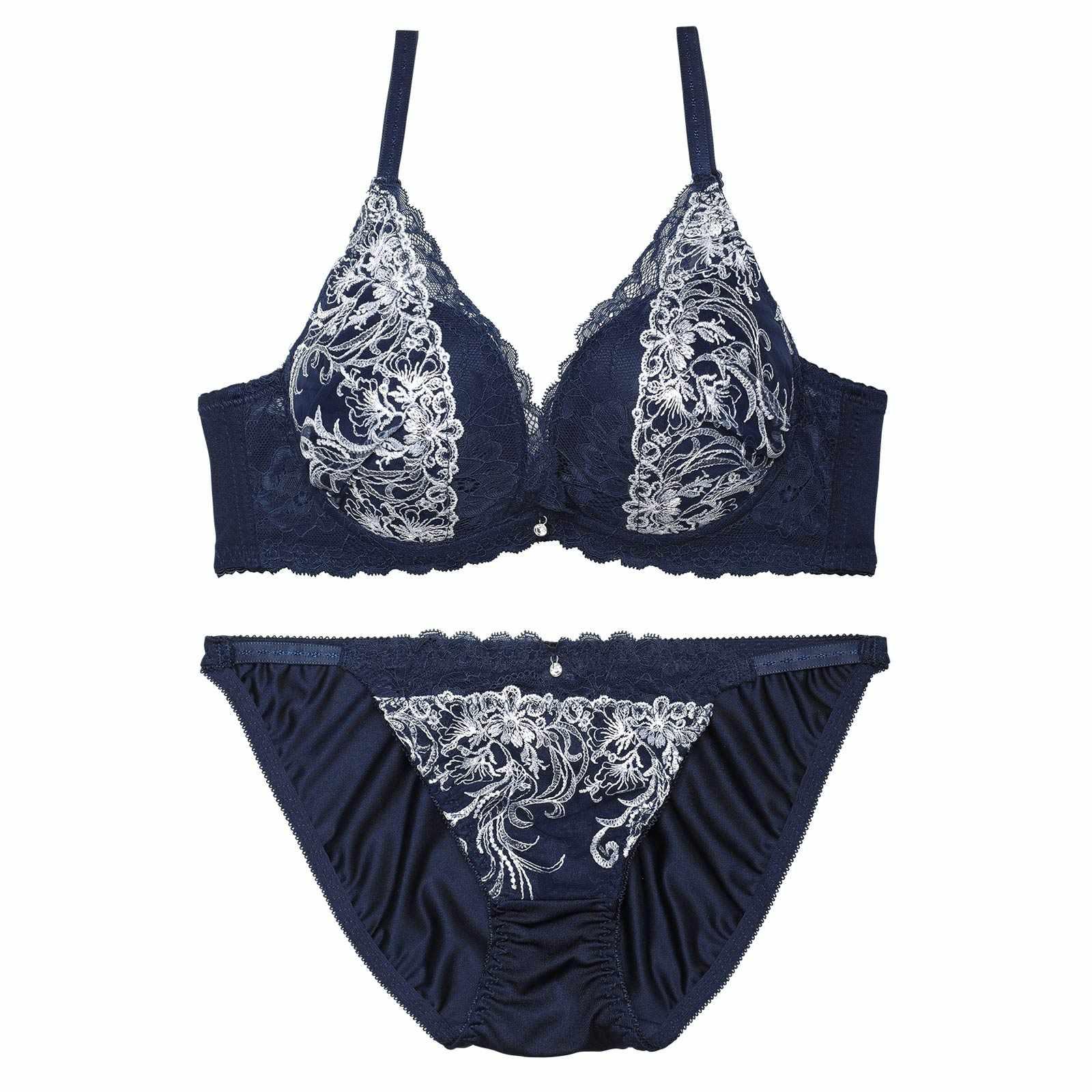 【三上悠亜着用】クラッシーフラワーカシュクール育乳脇高ブラジャー&フルバックショーツ - 【公式】247Lingerie