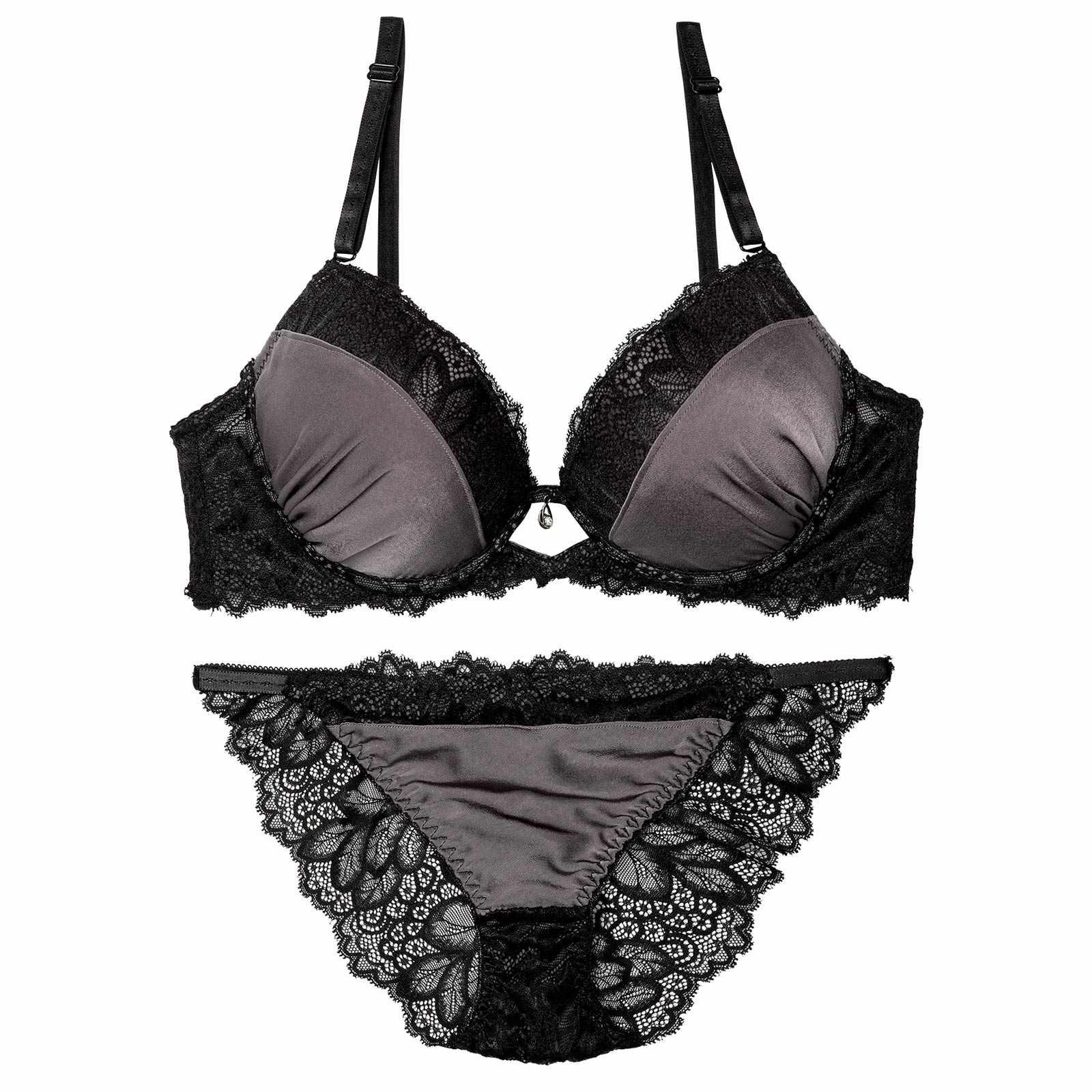 【三上悠亜着用】メロウレーシィマットサテンブラジャー&バック透けフルバックショーツ - 【公式】247Lingerie