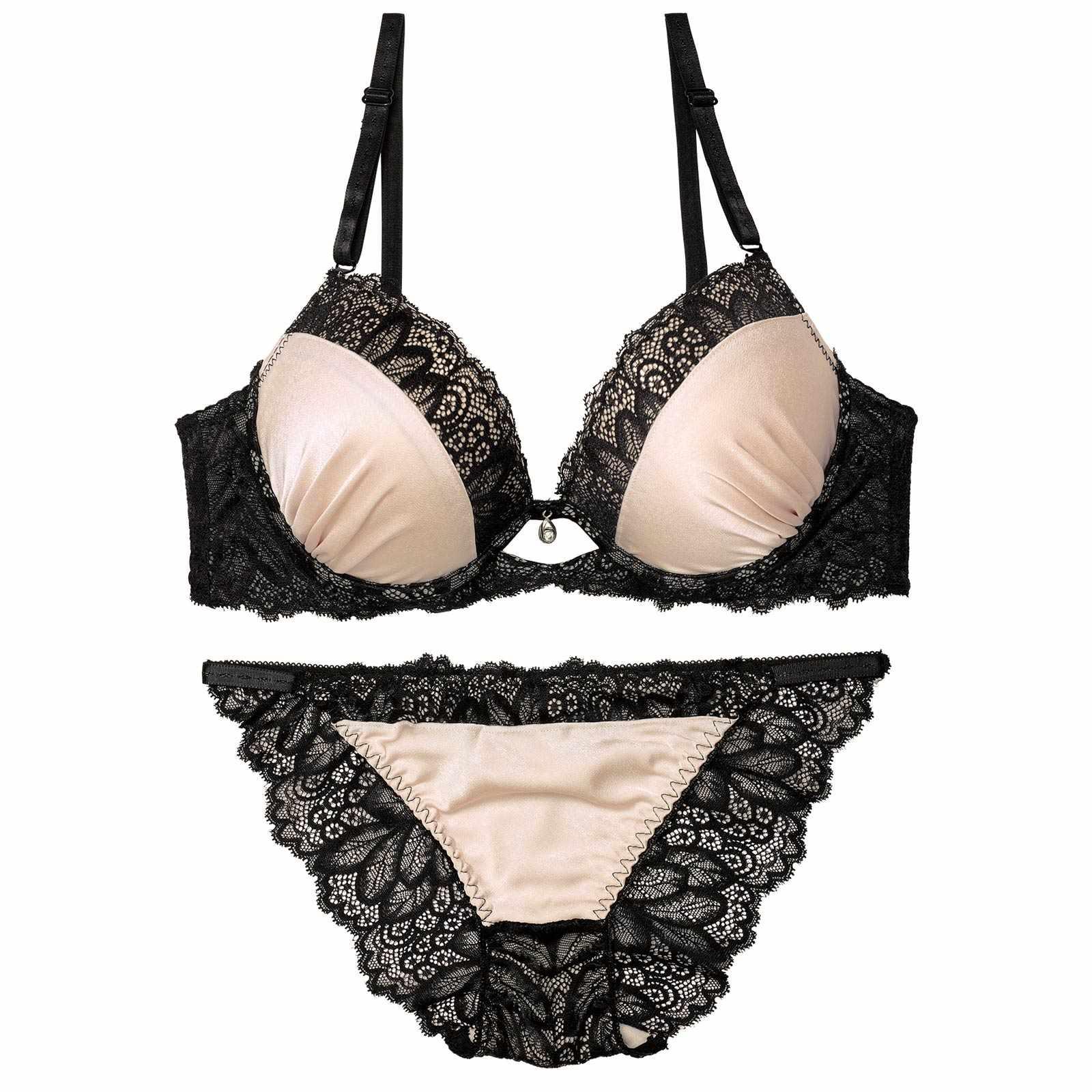 【三上悠亜着用】メロウレーシィマットサテンブラジャー&バック透けフルバックショーツ - 【公式】247Lingerie