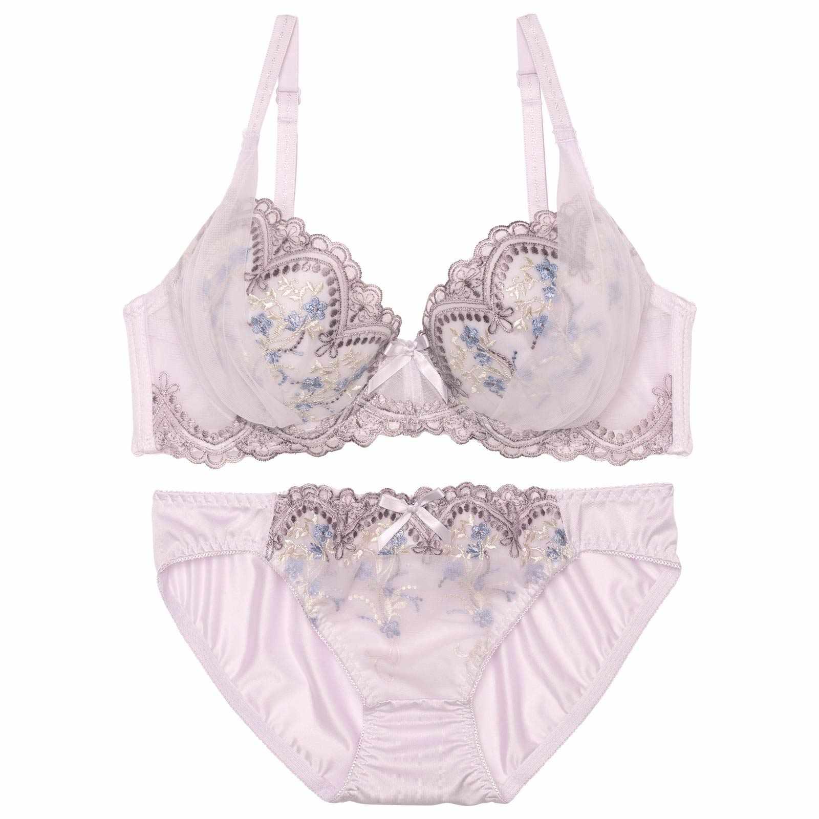 クラシカルフローラルアーチブラジャー&フルバックショーツ - 【公式】247Lingerie