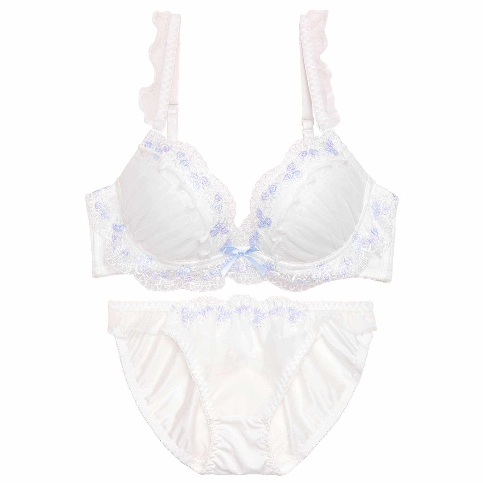 ブルームフェアリーフリルブラジャー&フルバックショーツ