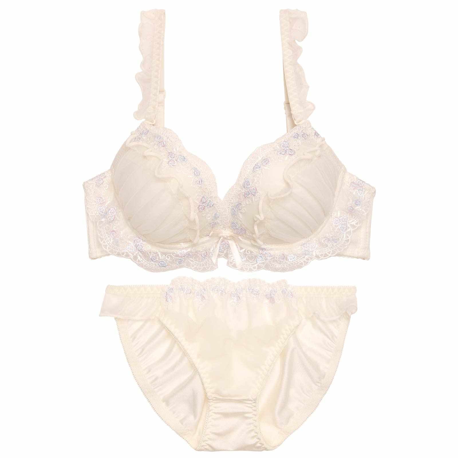 ブルームフェアリーフリルブラジャー&フルバックショーツ
