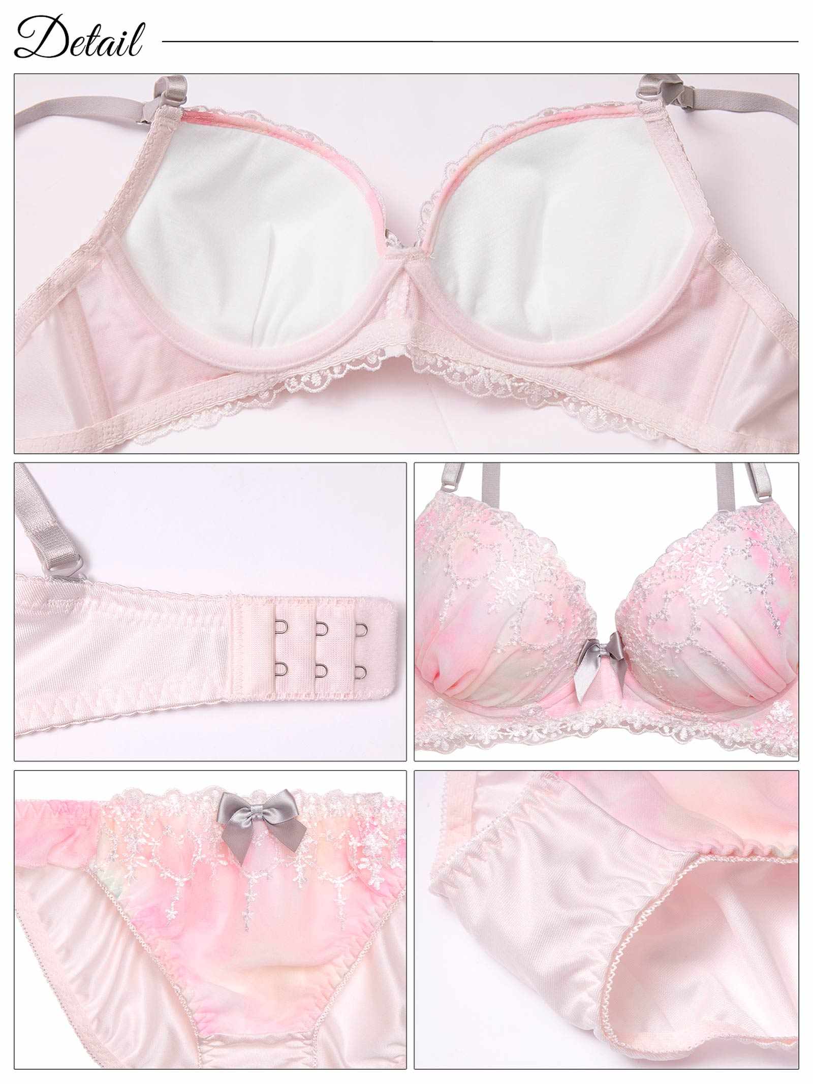 1/13新作!パステルファンシーハートブラジャー&フルバックショーツ