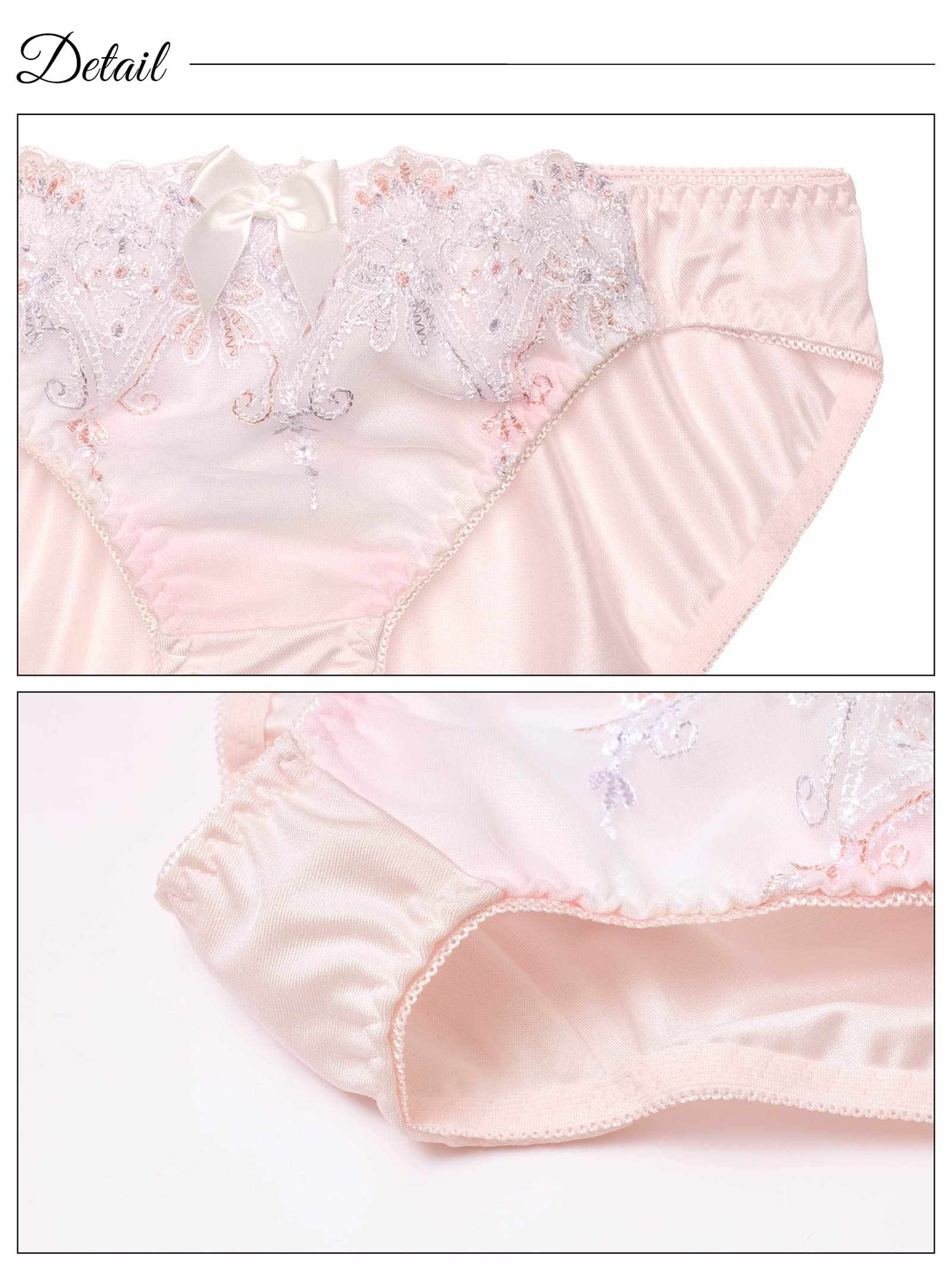 2/5新作!ファンシーラメチュールレースブラジャー&フルバックショーツ