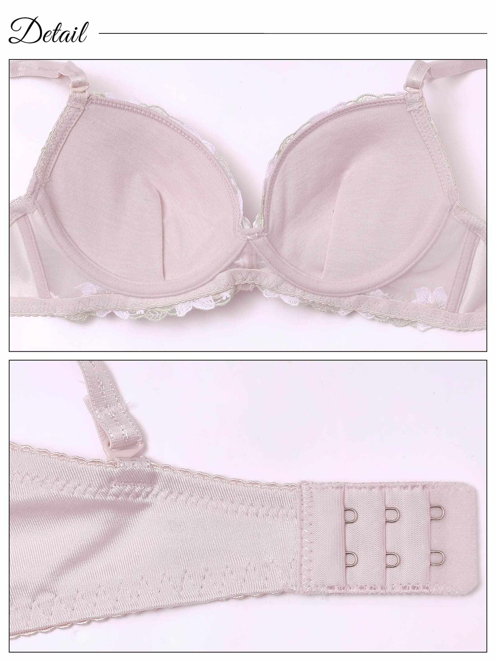 2/10新作!シャイニーピュアブロッサムブラジャー&フルバックショーツ