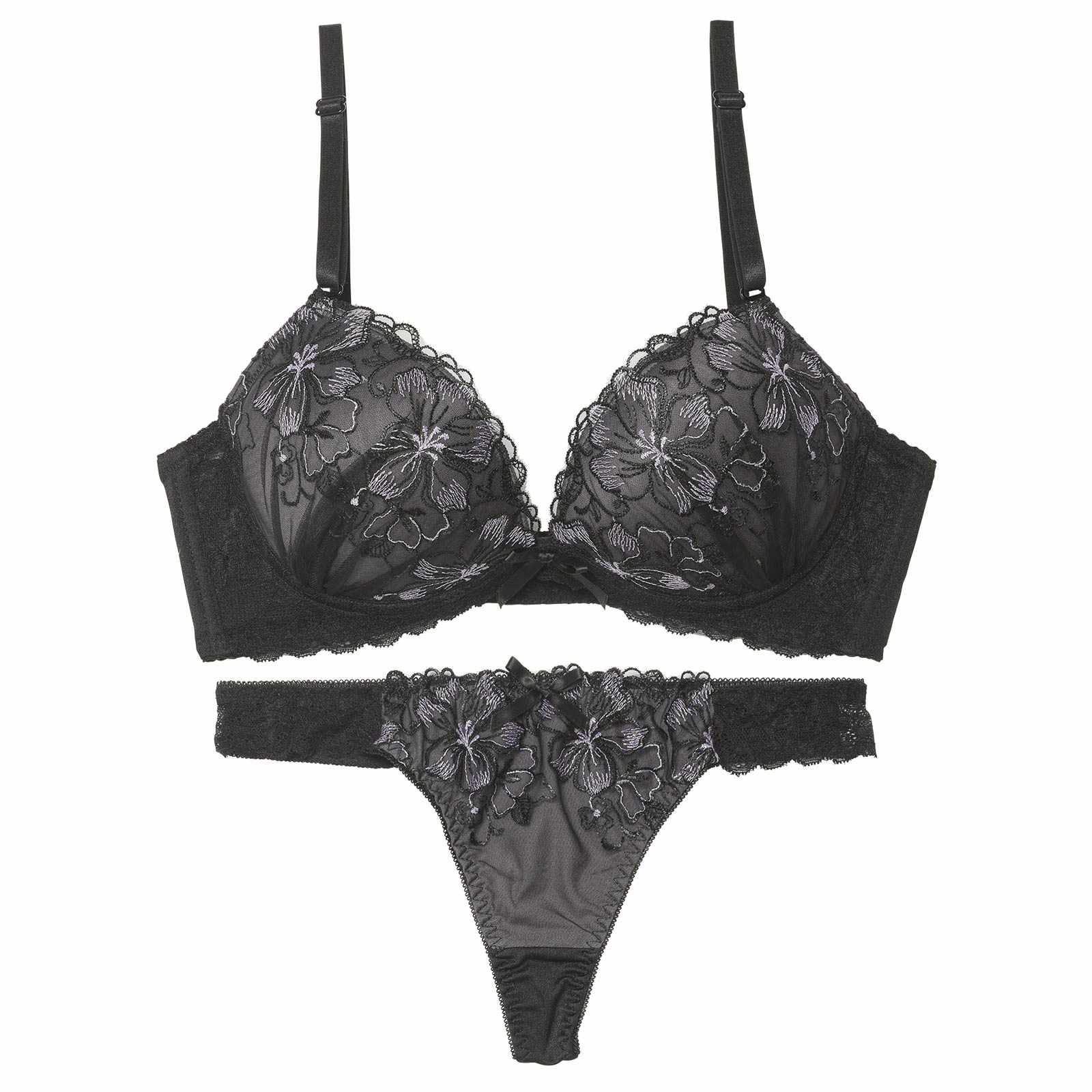 【三上悠亜着用】リュミエールブロッサム育乳脇高ブラジャー&Tバックショーツ