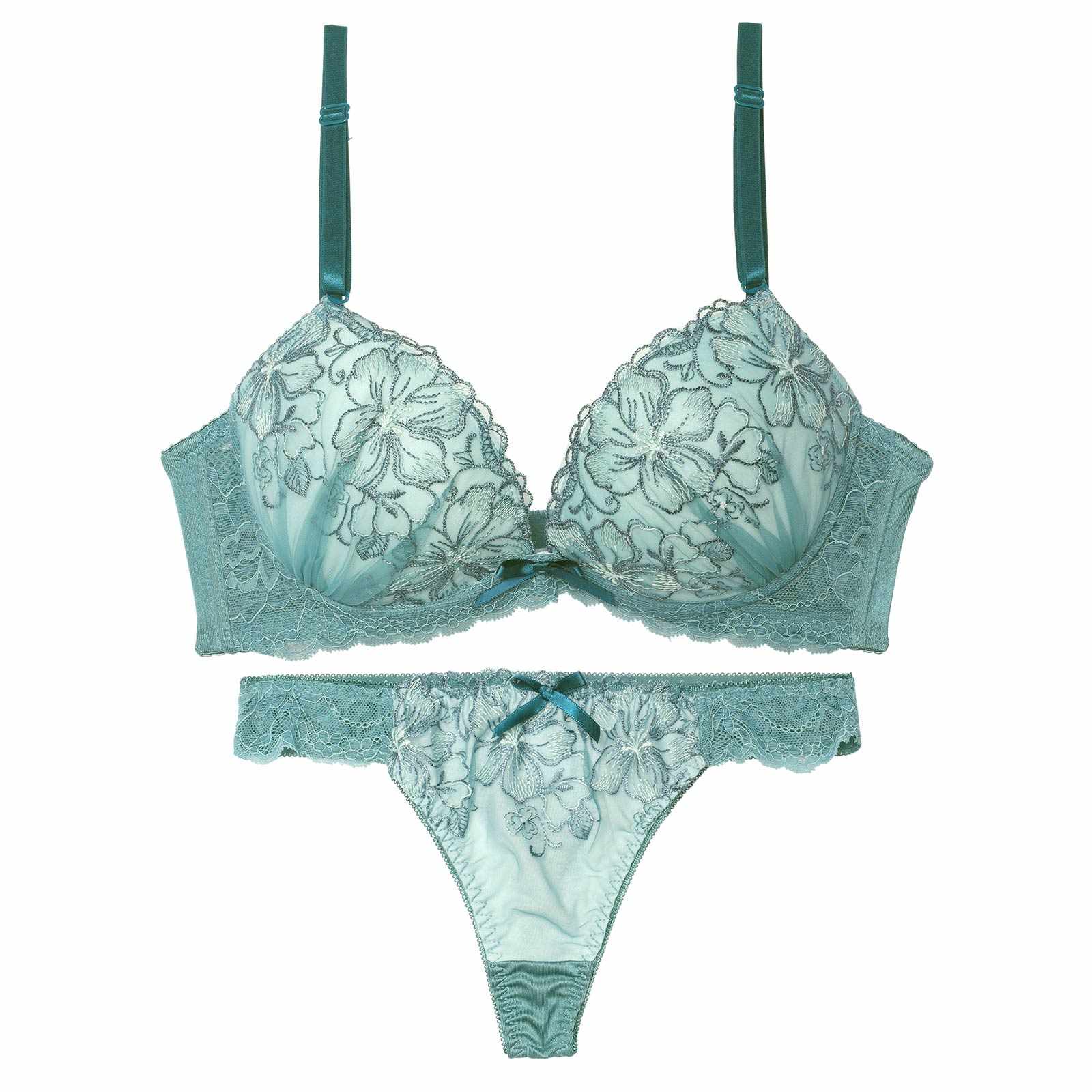 【三上悠亜着用】リュミエールブロッサム育乳脇高ブラジャー&Tバックショーツ