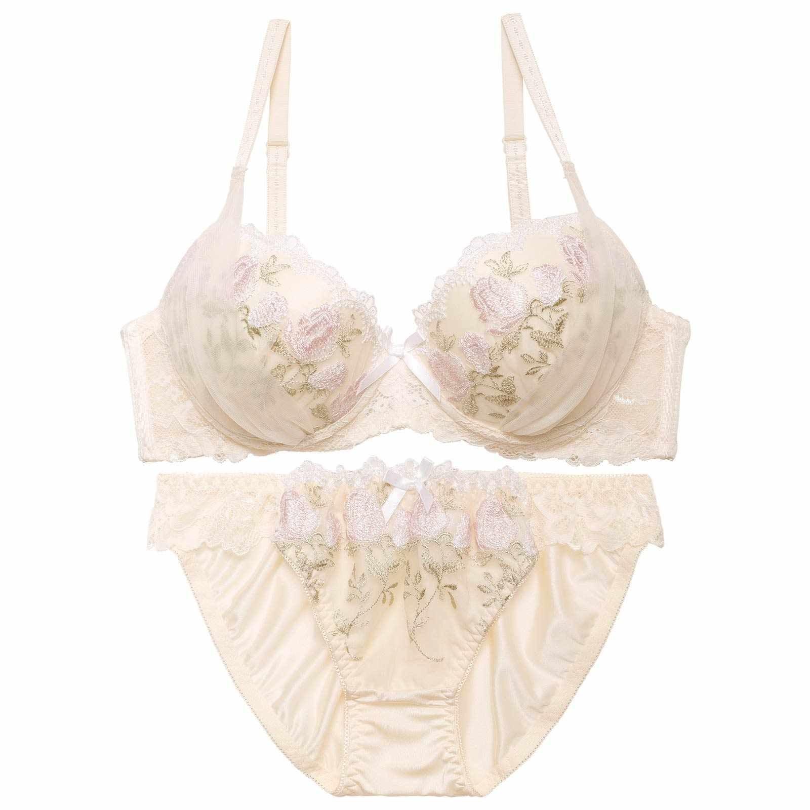 クラシックチュールチューリップブラジャー&フルバックショーツ - 【公式】247Lingerie