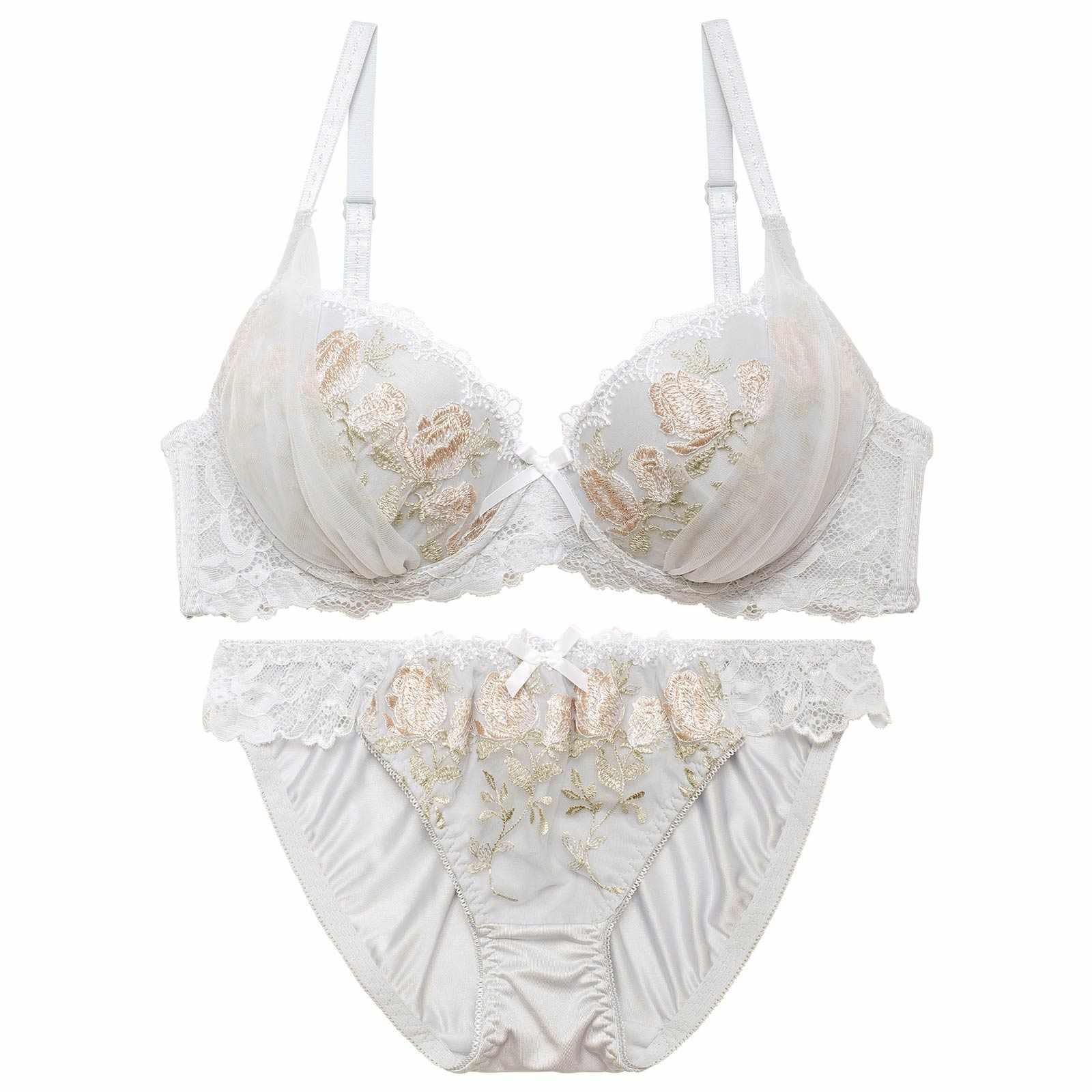 クラシックチュールチューリップブラジャー&フルバックショーツ - 【公式】247Lingerie