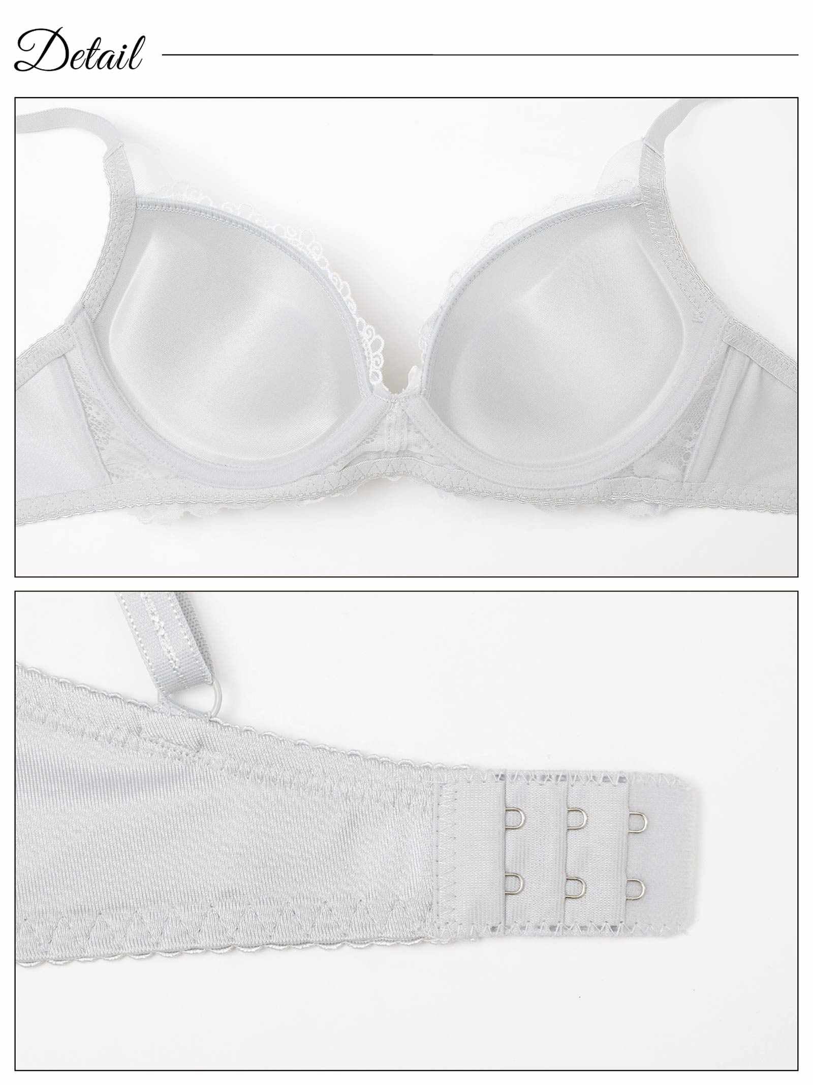 3/7新作!【ノンワイヤー】クラシックチュールチューリップブラジャー&フルバックショーツ