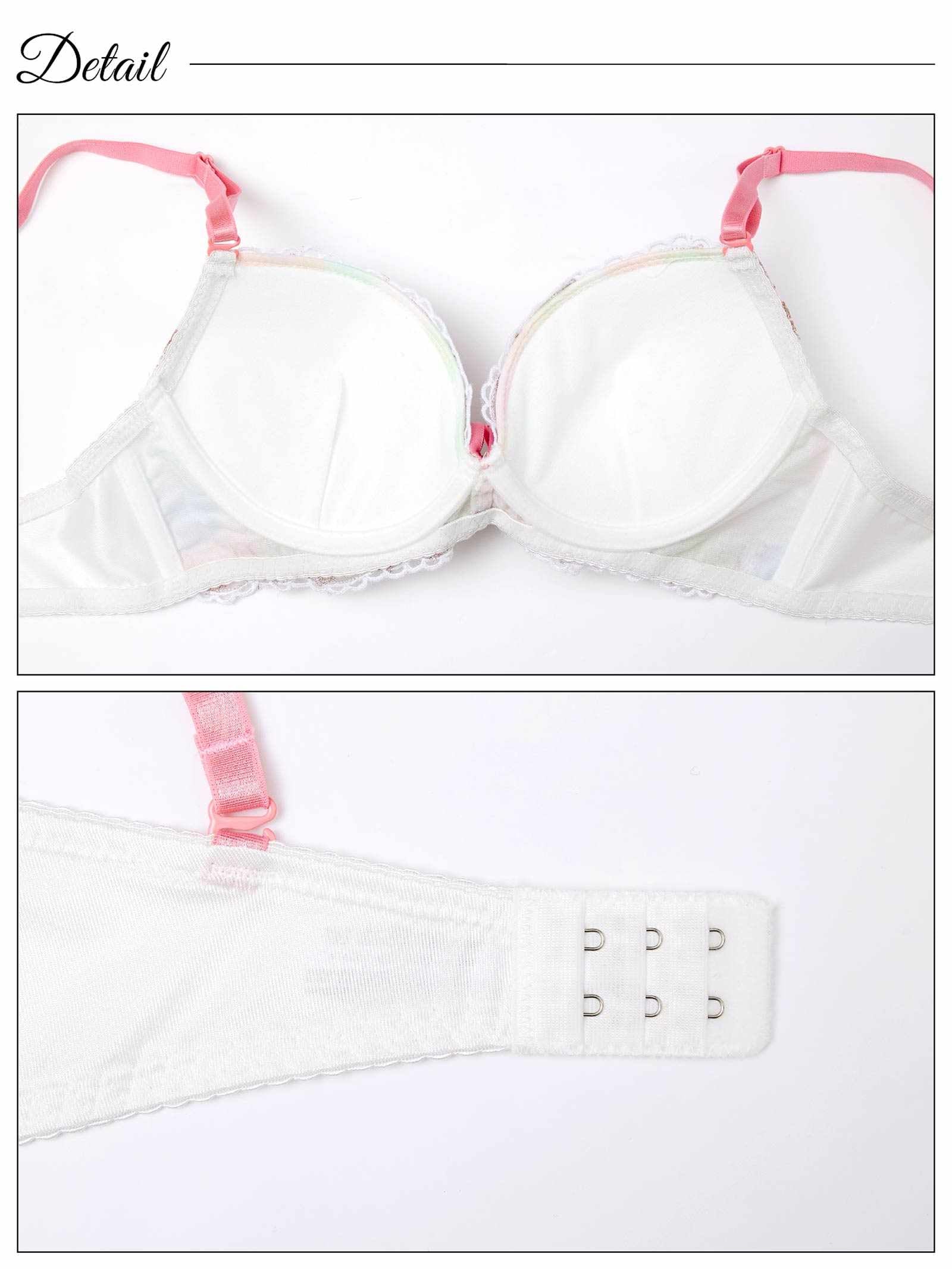 3/7新作!グラデーションシャイニーフルールブラジャー&フルバックショーツ