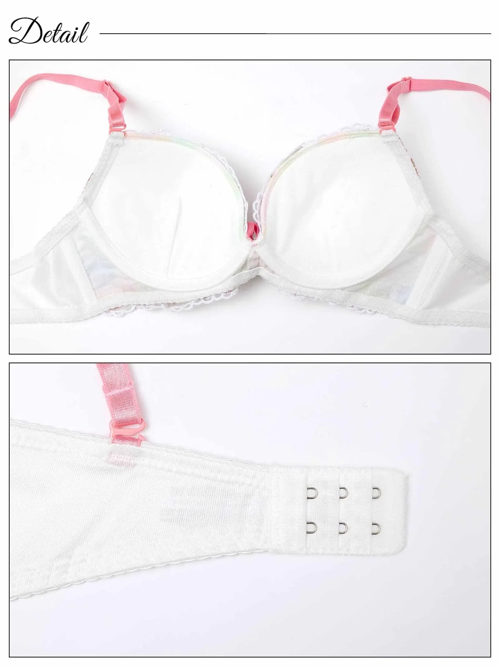 グラデーションシャイニーフルールブラジャー&フルバックショーツ - 【公式】247Lingerie