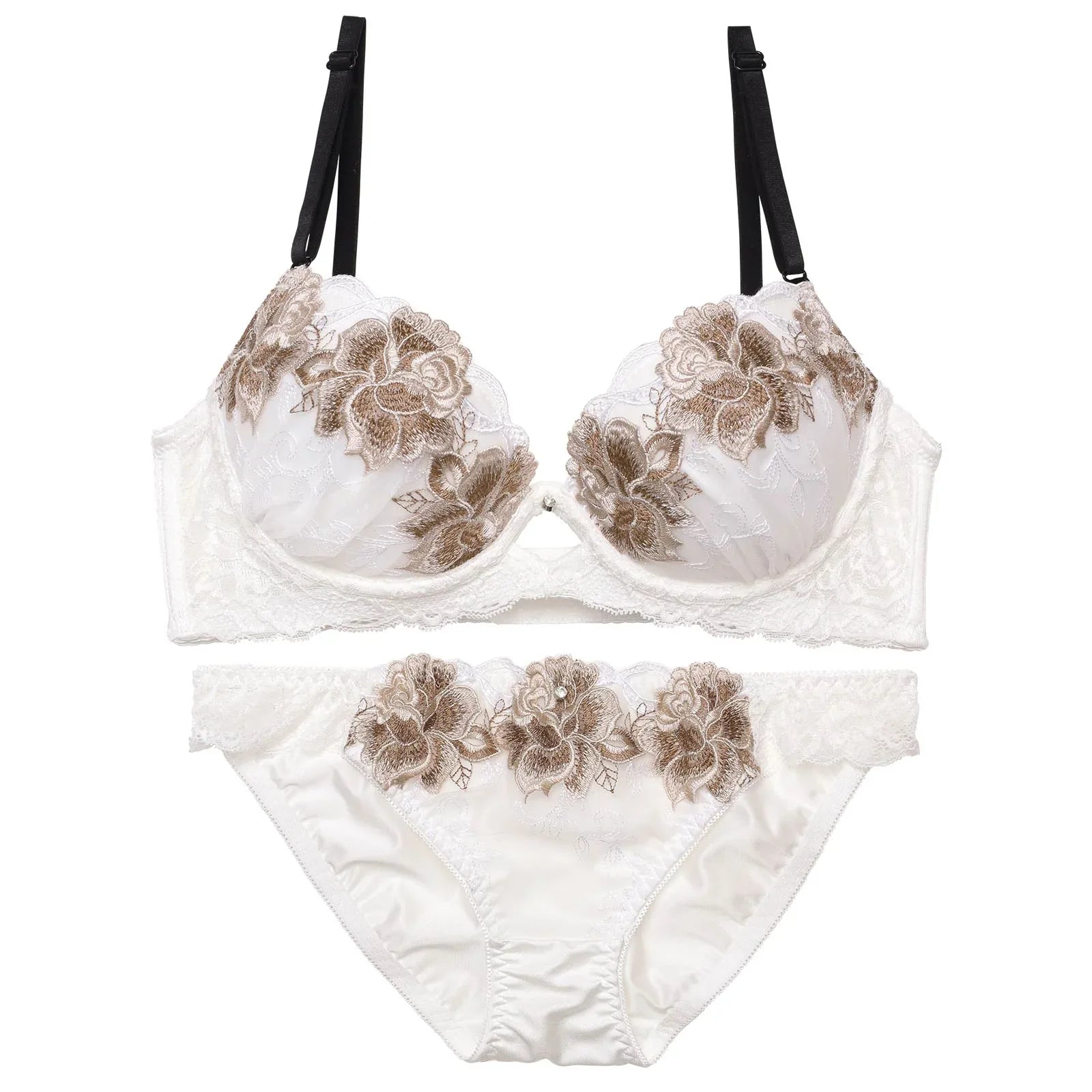 【三上悠亜着用】マーベラスレディフラワー育乳脇高ブラジャー&フルバックショーツ - 【公式】247Lingerie