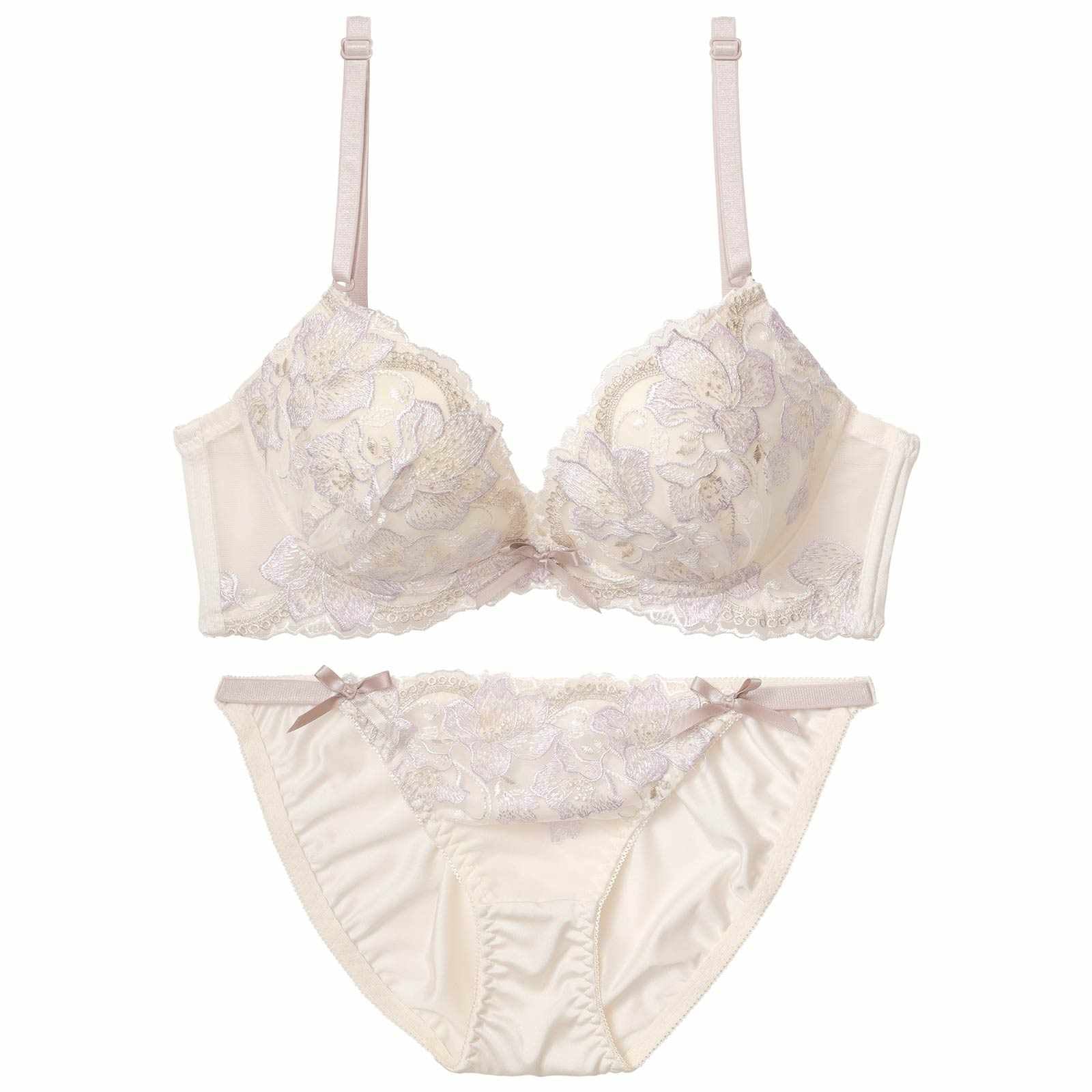 クラッシーフルブルーム育乳脇高ブラジャー&フルバックショーツ