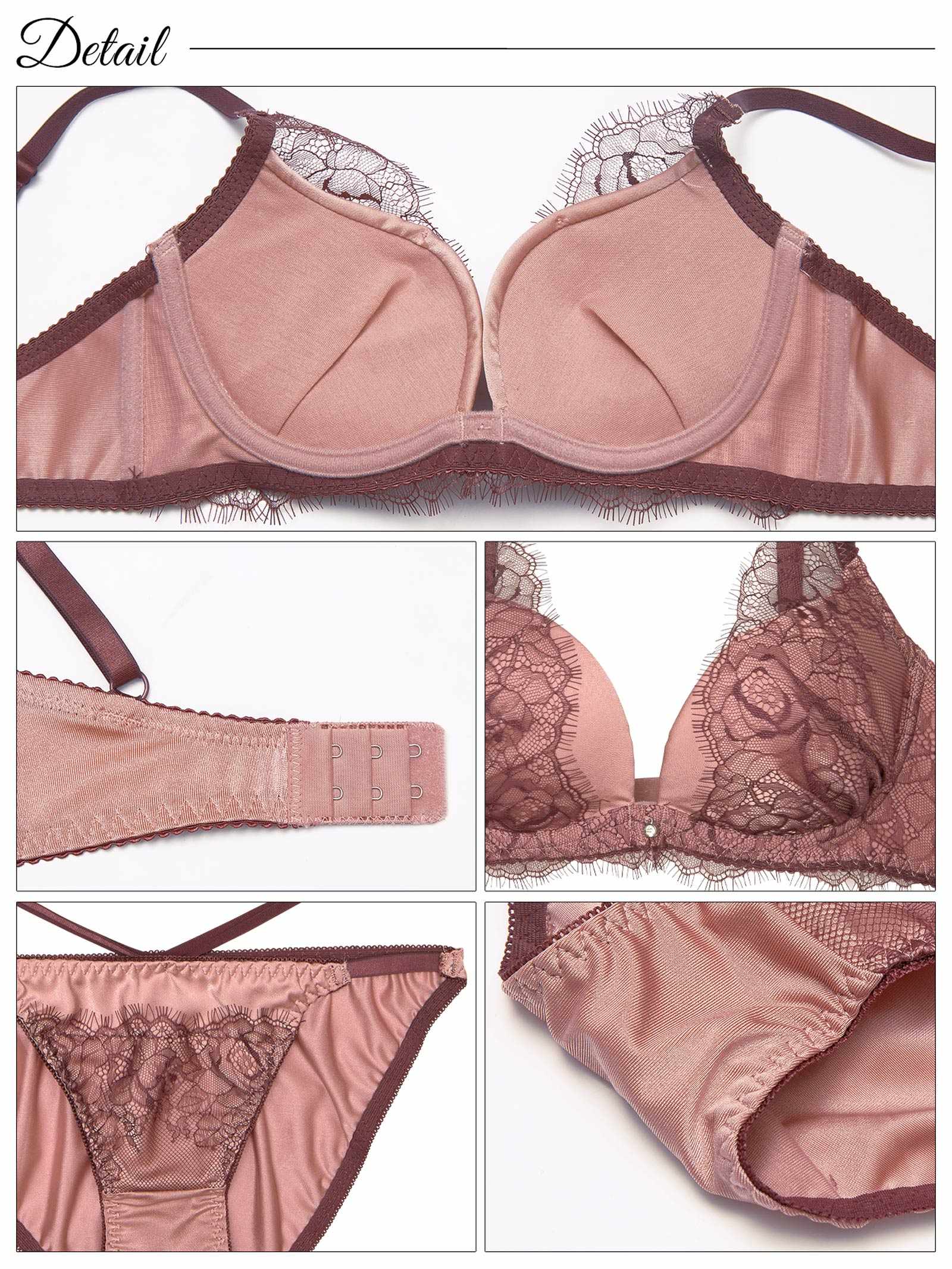 7/11新作!【三上悠亜着用】クラシックレーシーサテンブラジャー&フルバックショーツ