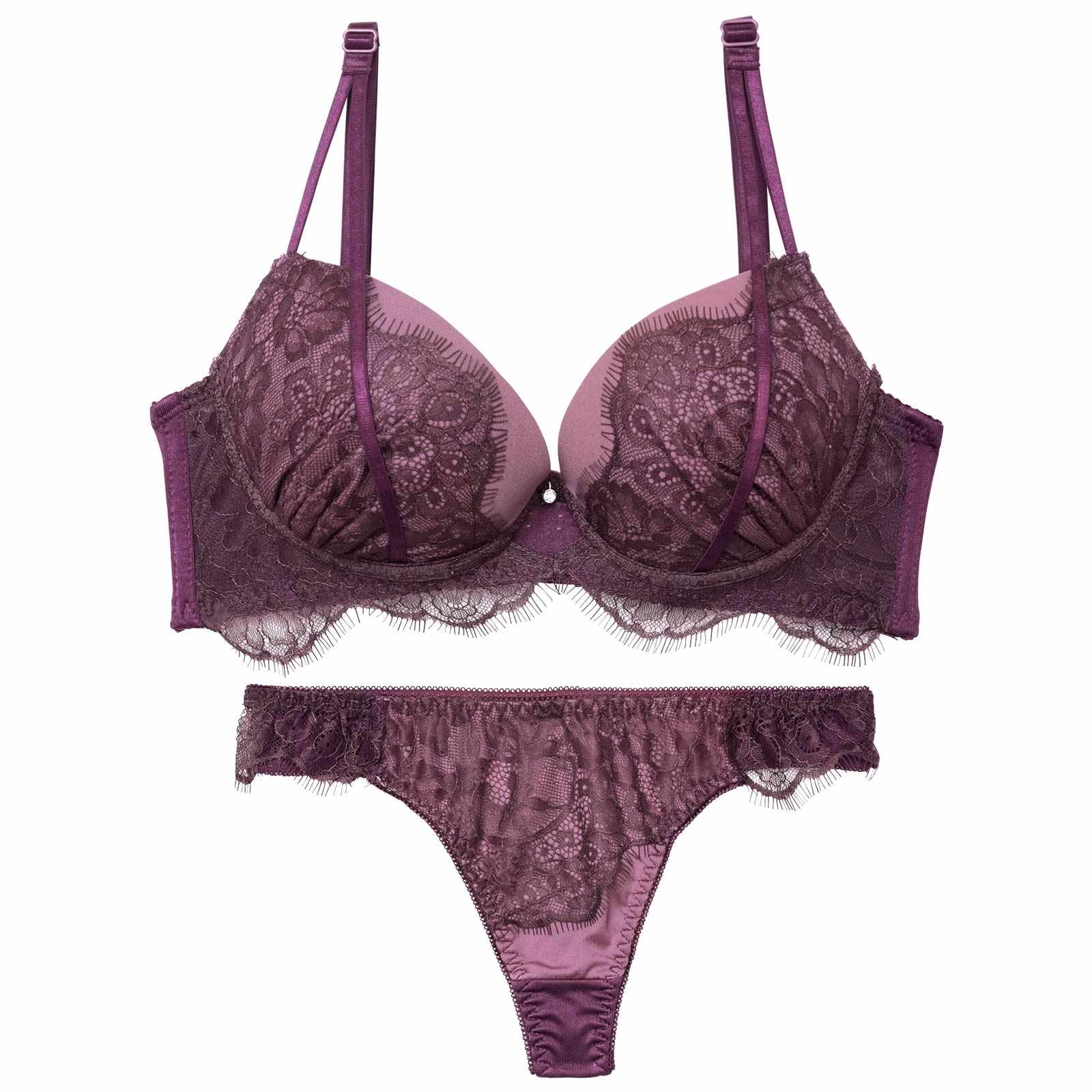 【三上悠亜着用】アイラッシュホールレース育乳脇高ブラジャー&Tバックショーツ