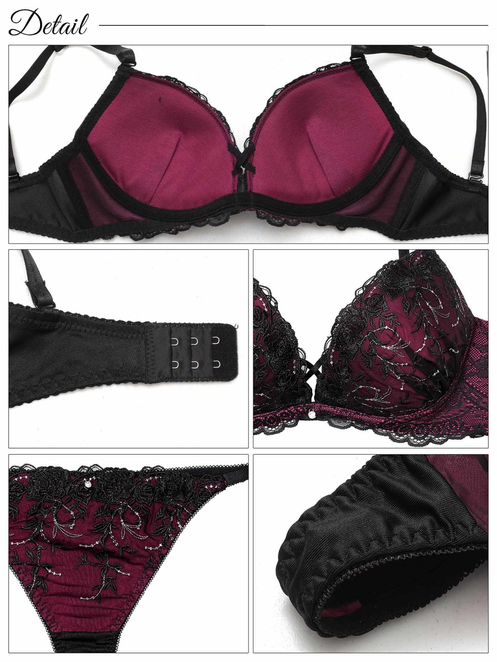 6/16新作!【三上悠亜着用】シャイニーダークブルームブラジャー&Tバックショーツ