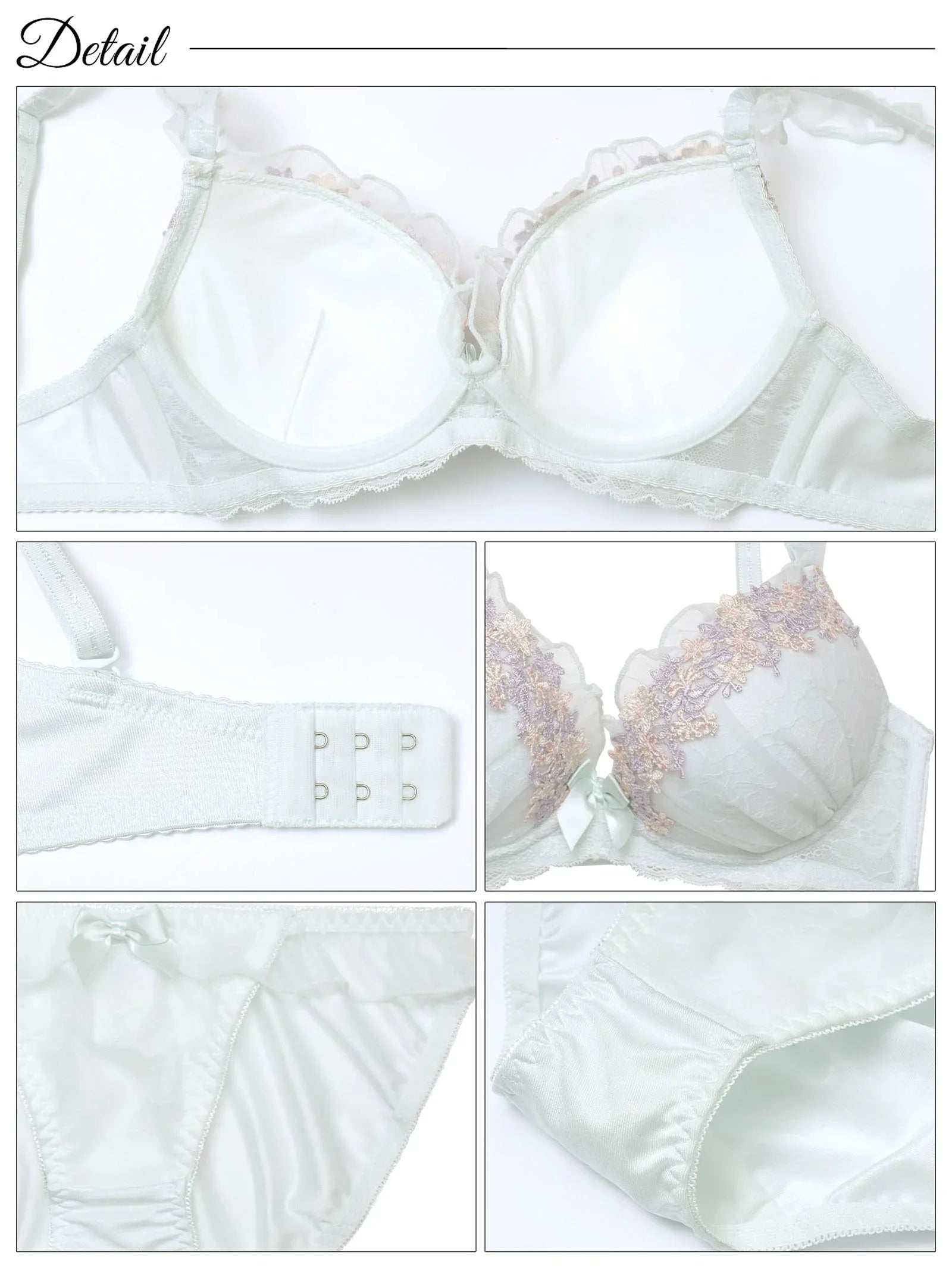 フェミニンブロッサムフリルブラジャー&フルバックショーツ - 【公式】247Lingerie