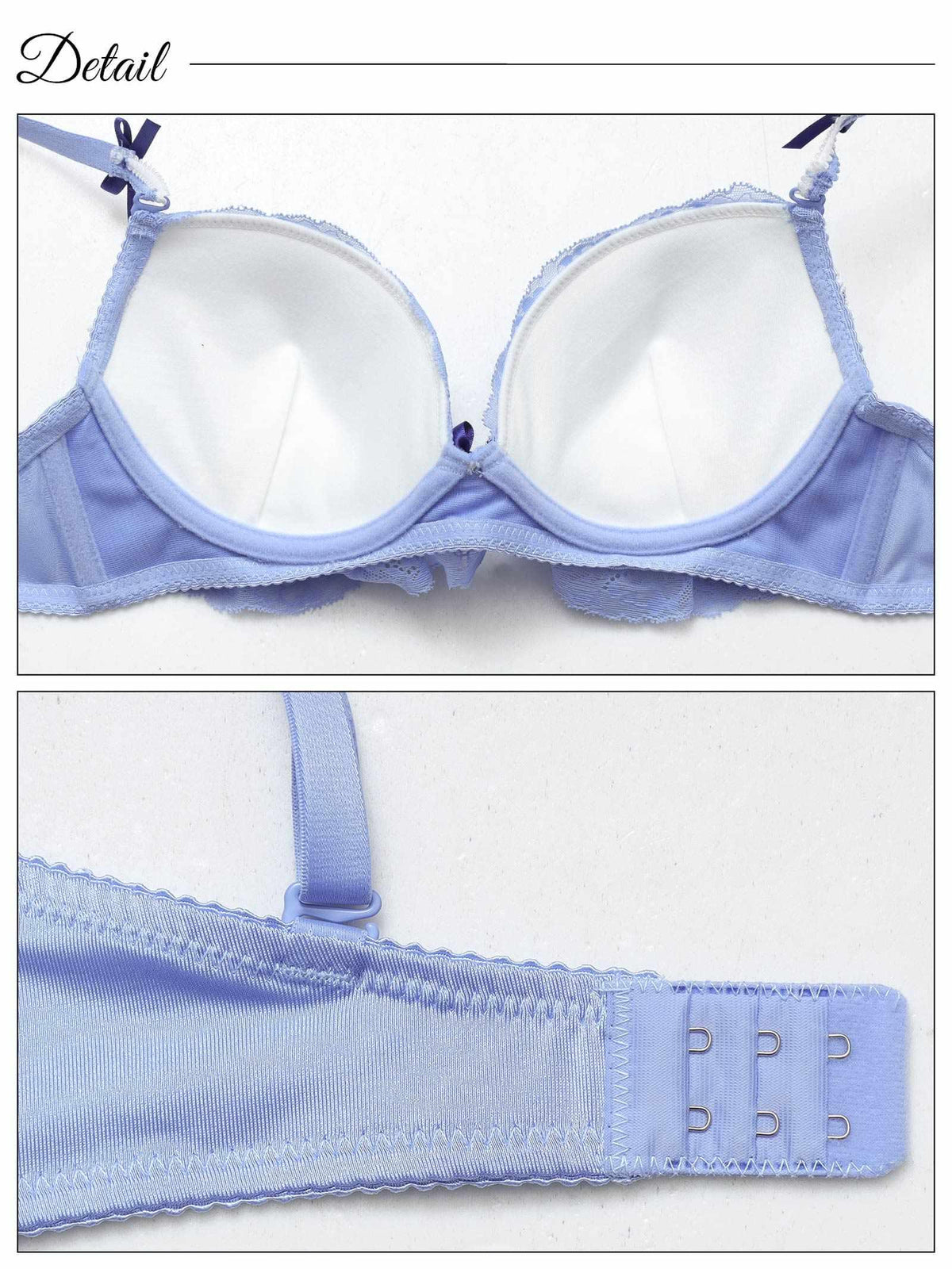 フリルリボンチャームブラジャー&フルバックショーツ - 【公式】247Lingerie
