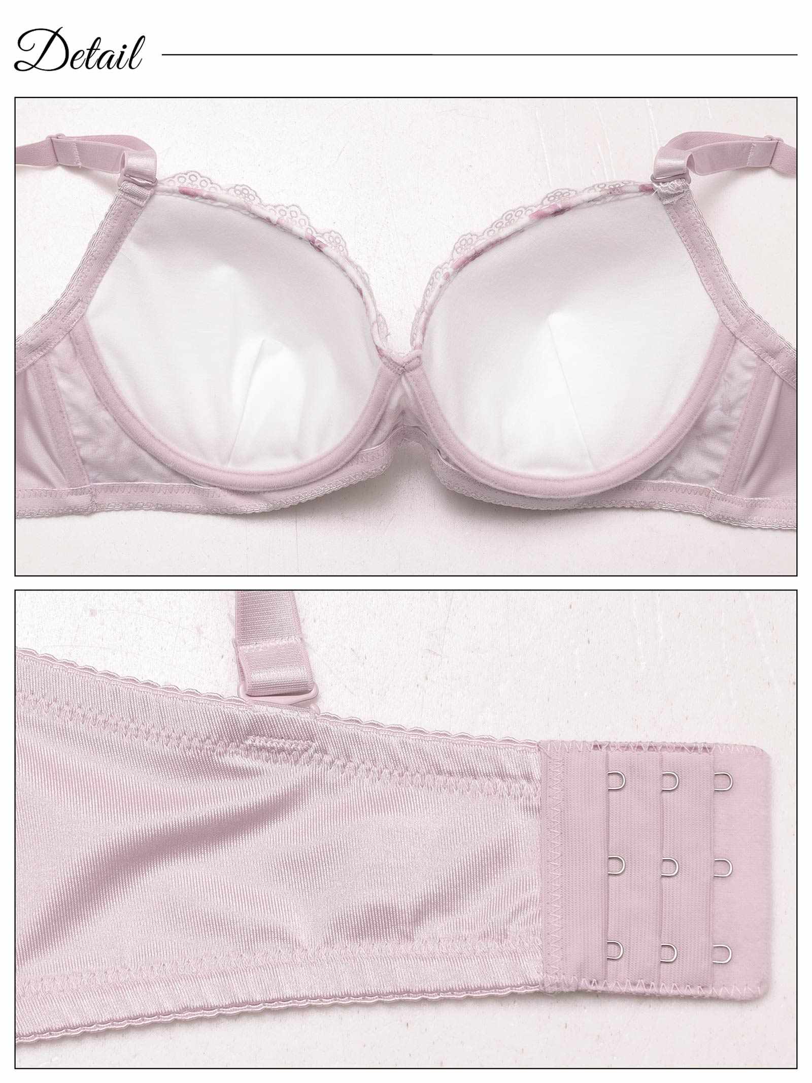 7/4新作!【EFサイズ】ブロッサムシフォンベールブラジャー&フルバックショーツ