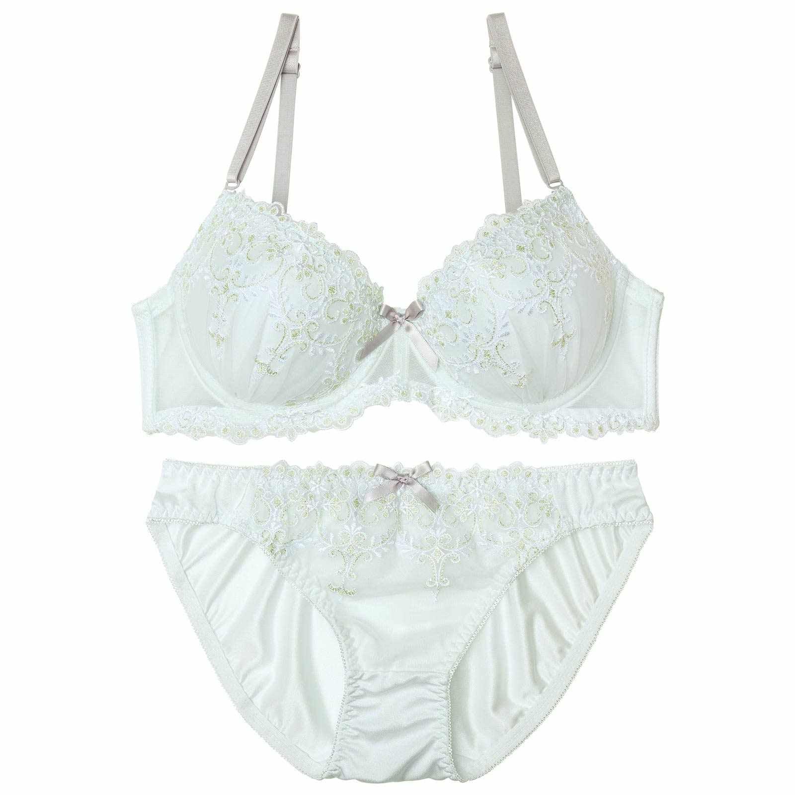 ドリーミーチュールレースブラジャー&フルバックショーツ - 【公式】247Lingerie