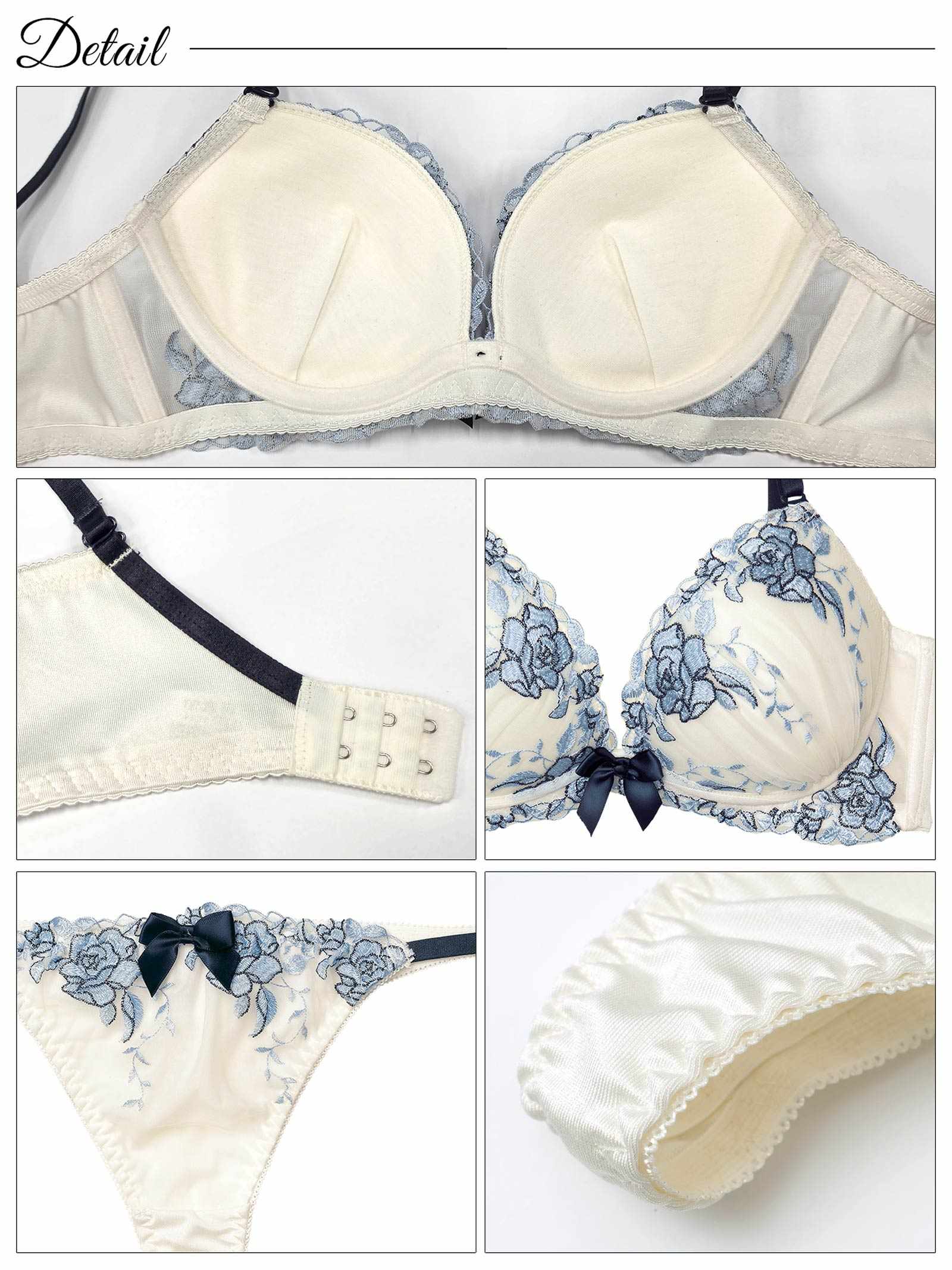 4/23再販!【かとゆり着用】ノーブルパステルローズ育乳脇高ブラジャー&Tバックショーツ