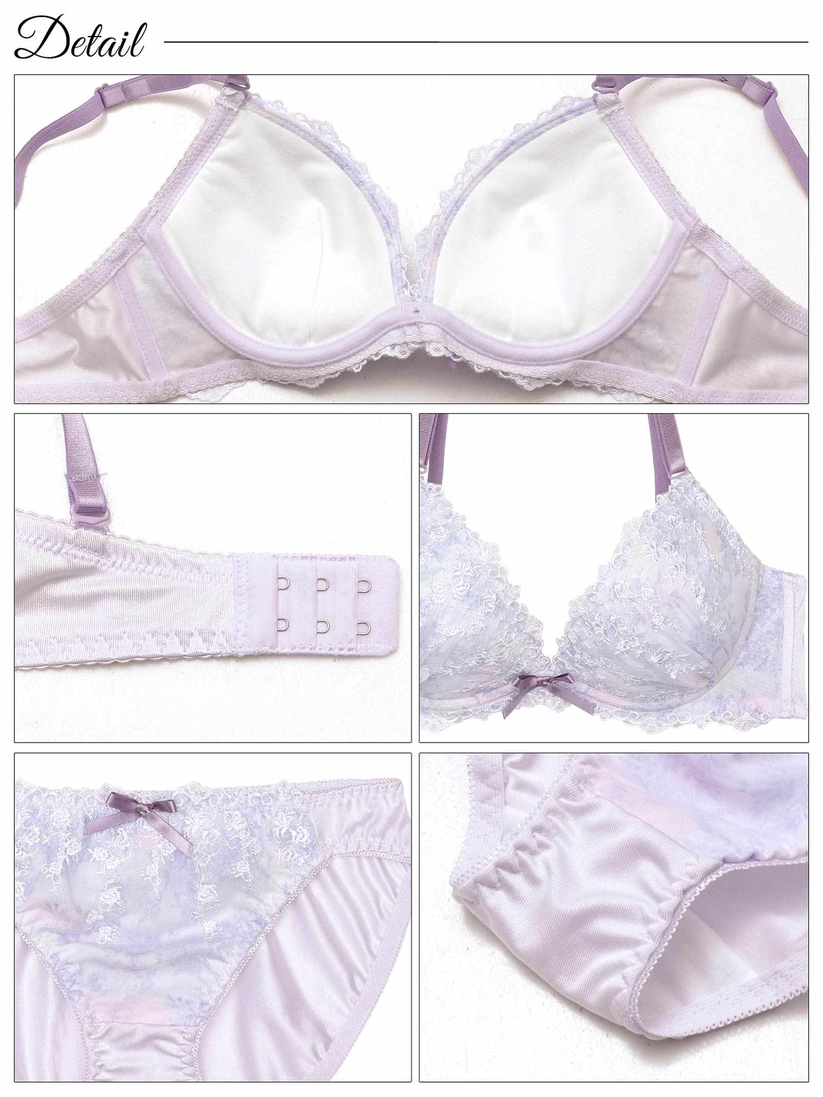 7/11新作!メルティペールフラワーブラジャー&フルバックショーツ