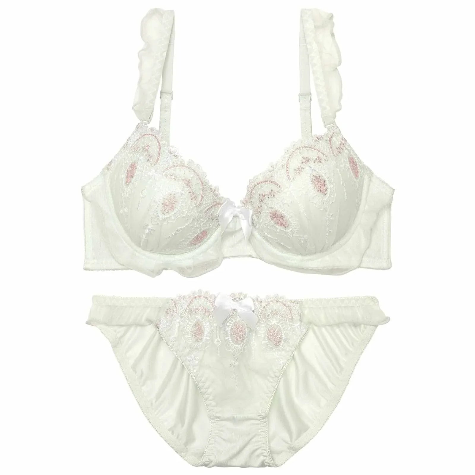 メルティフリルアーチブラジャー&フルバックショーツ