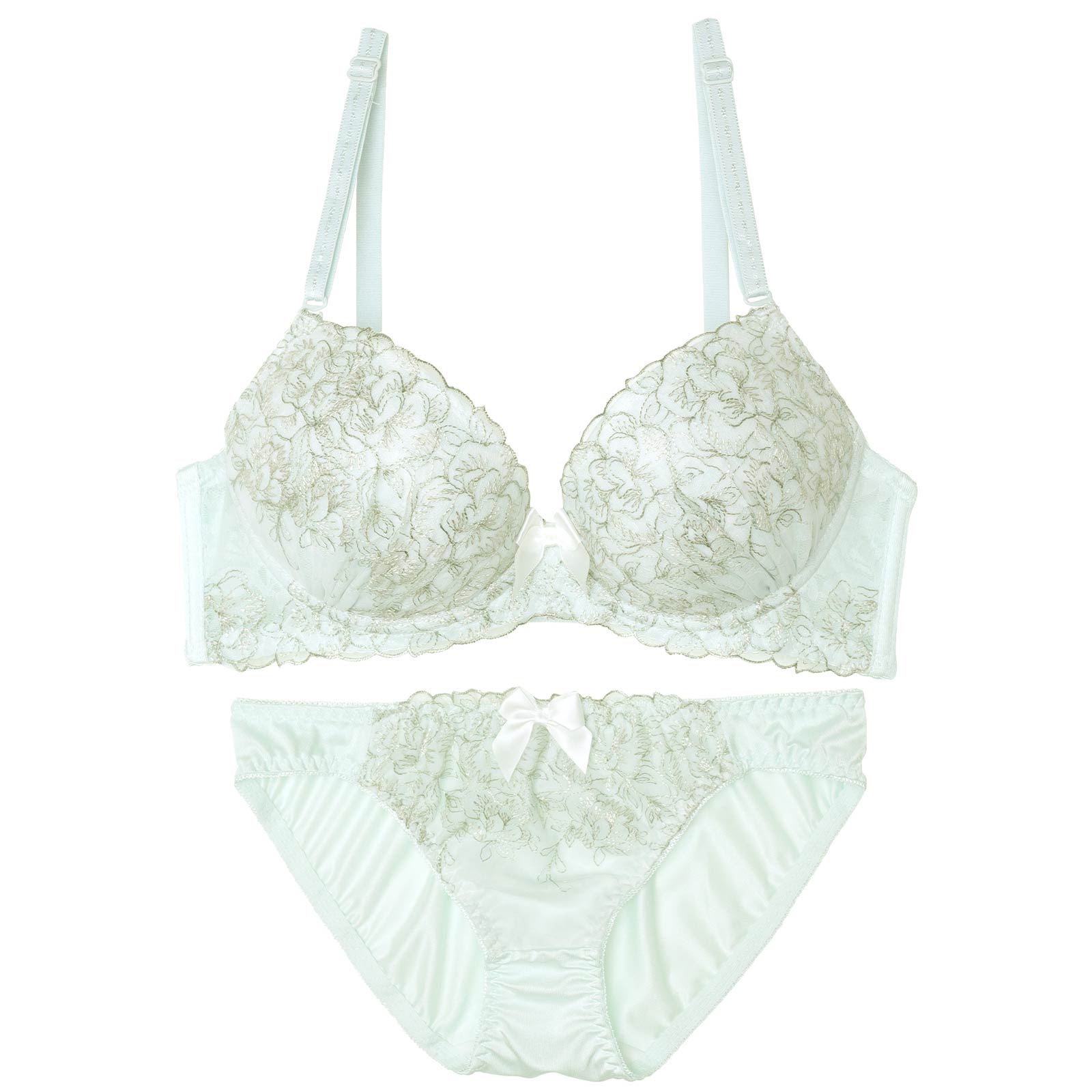 グレイスベルフルールブラジャー&フルバックショーツ