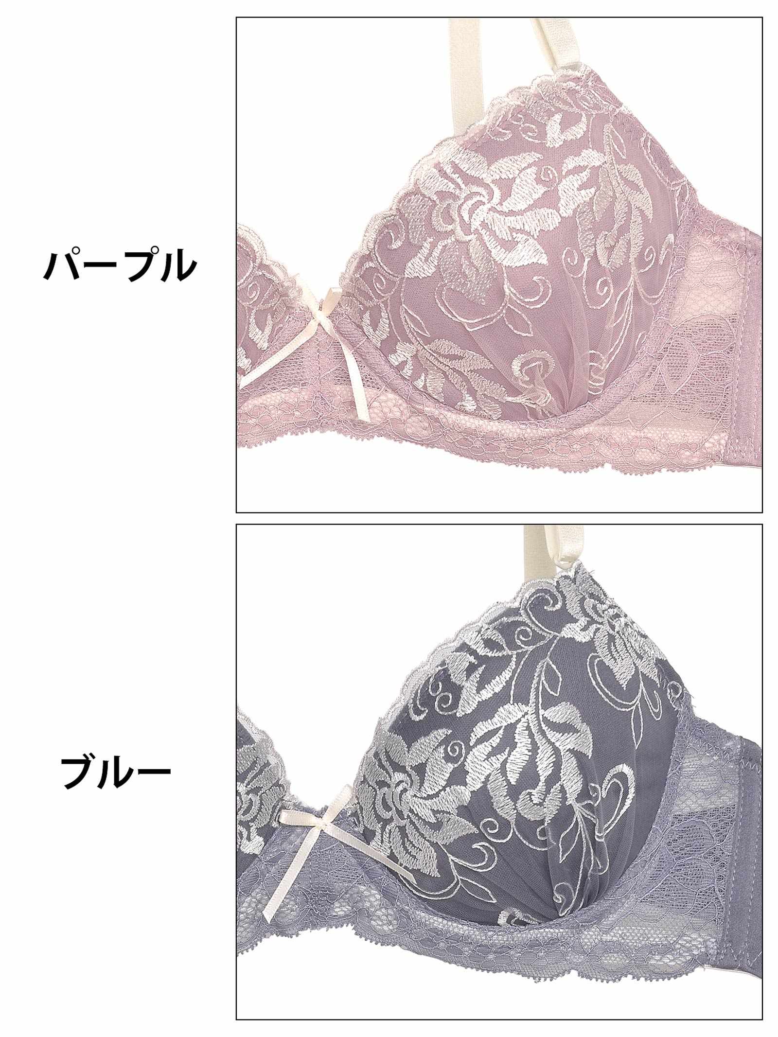 ダスティボタニカルエンブロイダリーブラジャー&フルバックショーツ