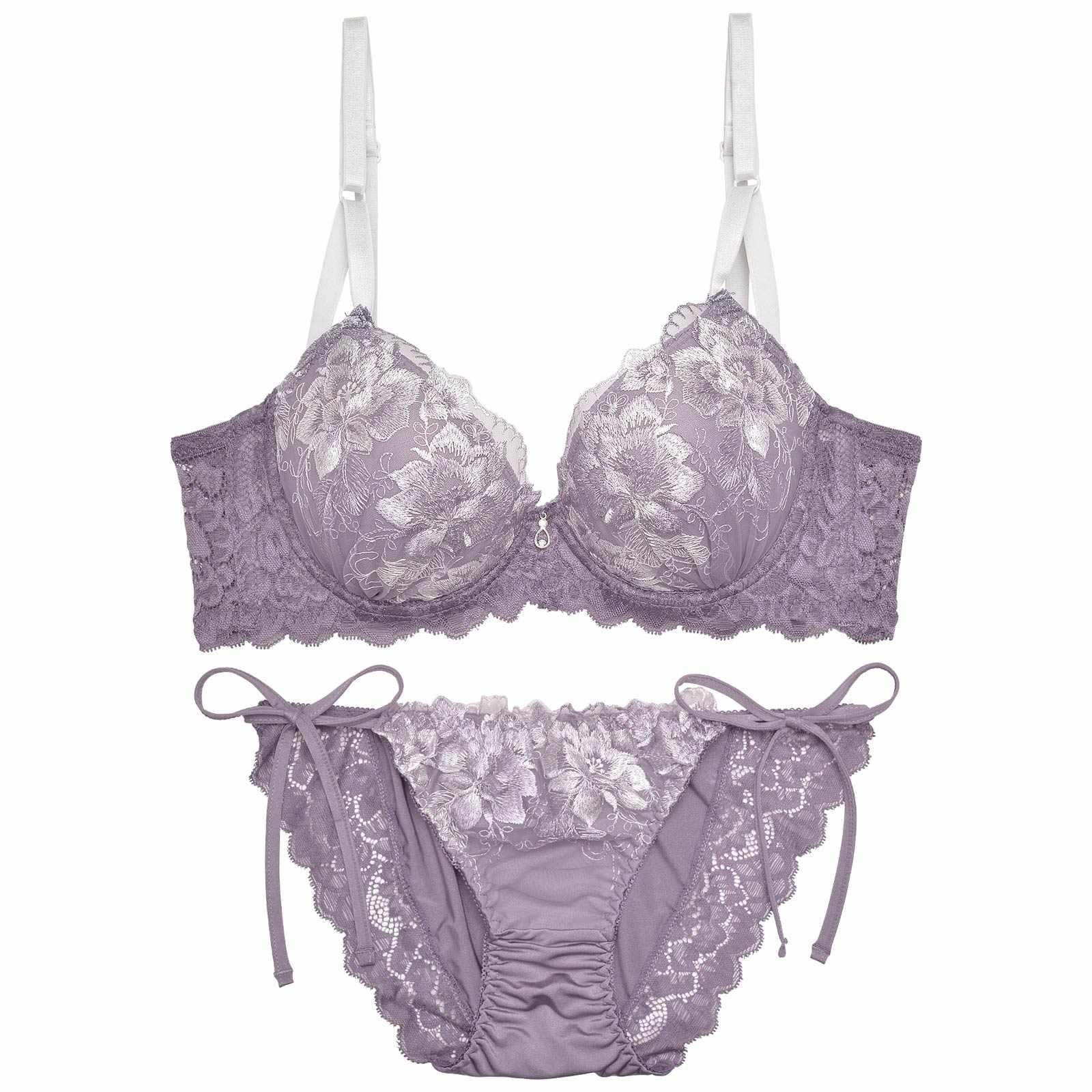 【三上悠亜着用】ダスティクイーンローズ育乳脇高ブラジャー&サイド紐フルバックショーツ - 【公式】247Lingerie