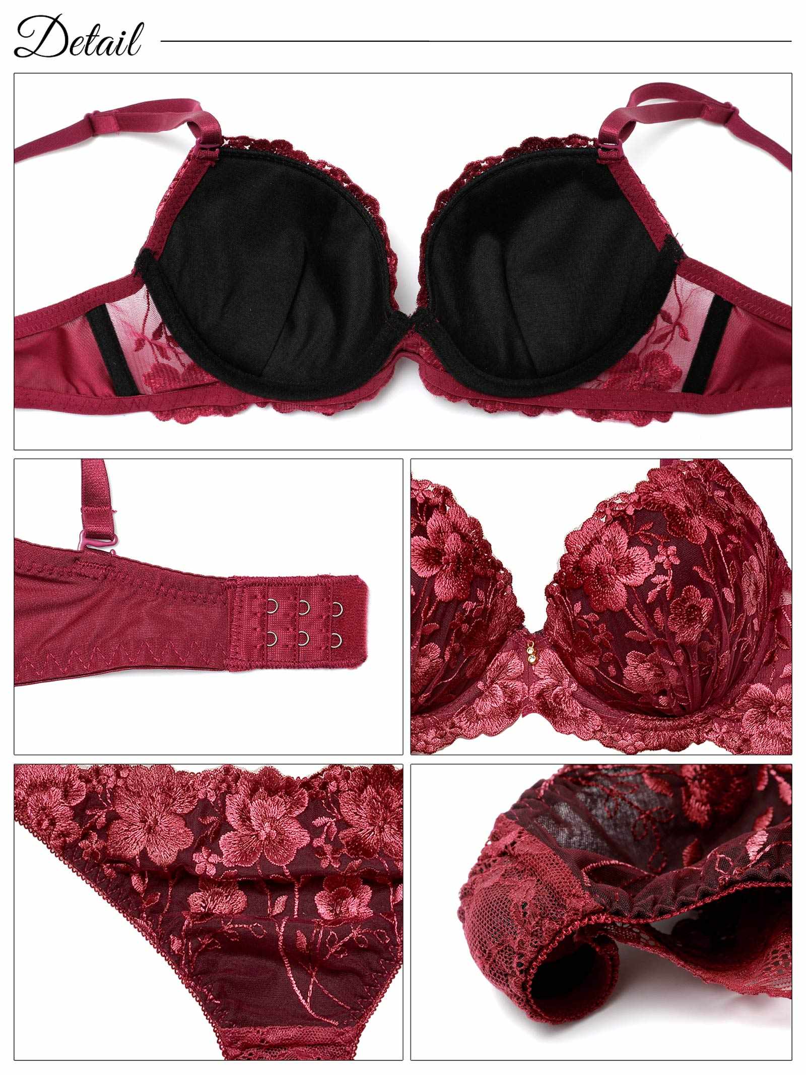 9/23新作!【三上悠亜着用】シャルムディープフラワーブラジャー&バック透けTバックショーツ