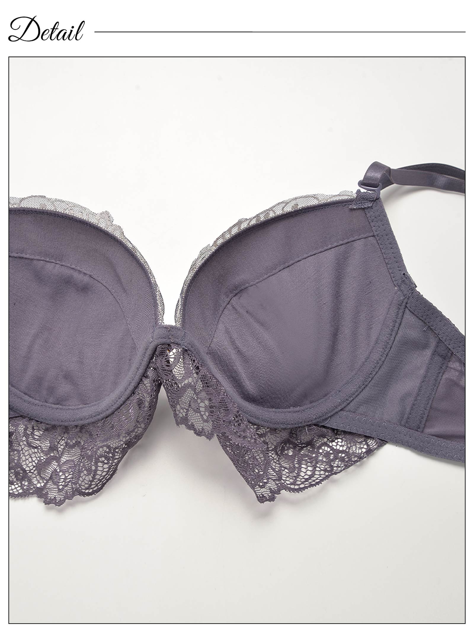 12/2再販!【三上悠亜着用】【EFサイズ】ロイヤルレースレイヤードブラジャー&サイド紐Tバックショーツ