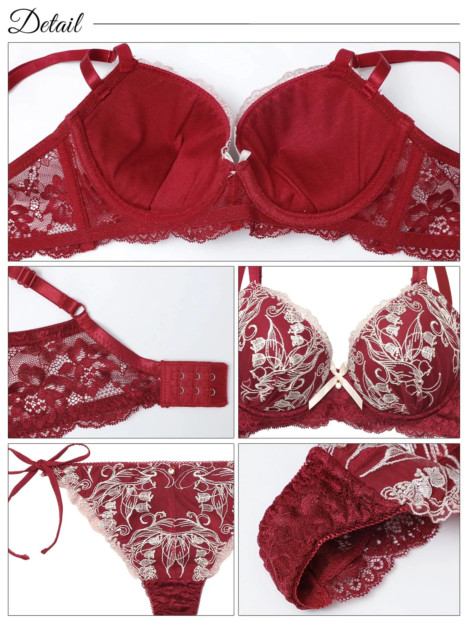 【三上悠亜着用】リリーベルエンブロイダリー育乳脇高ブラジャー&サイド紐バック透けTバックショーツ - 【公式】247Lingerie